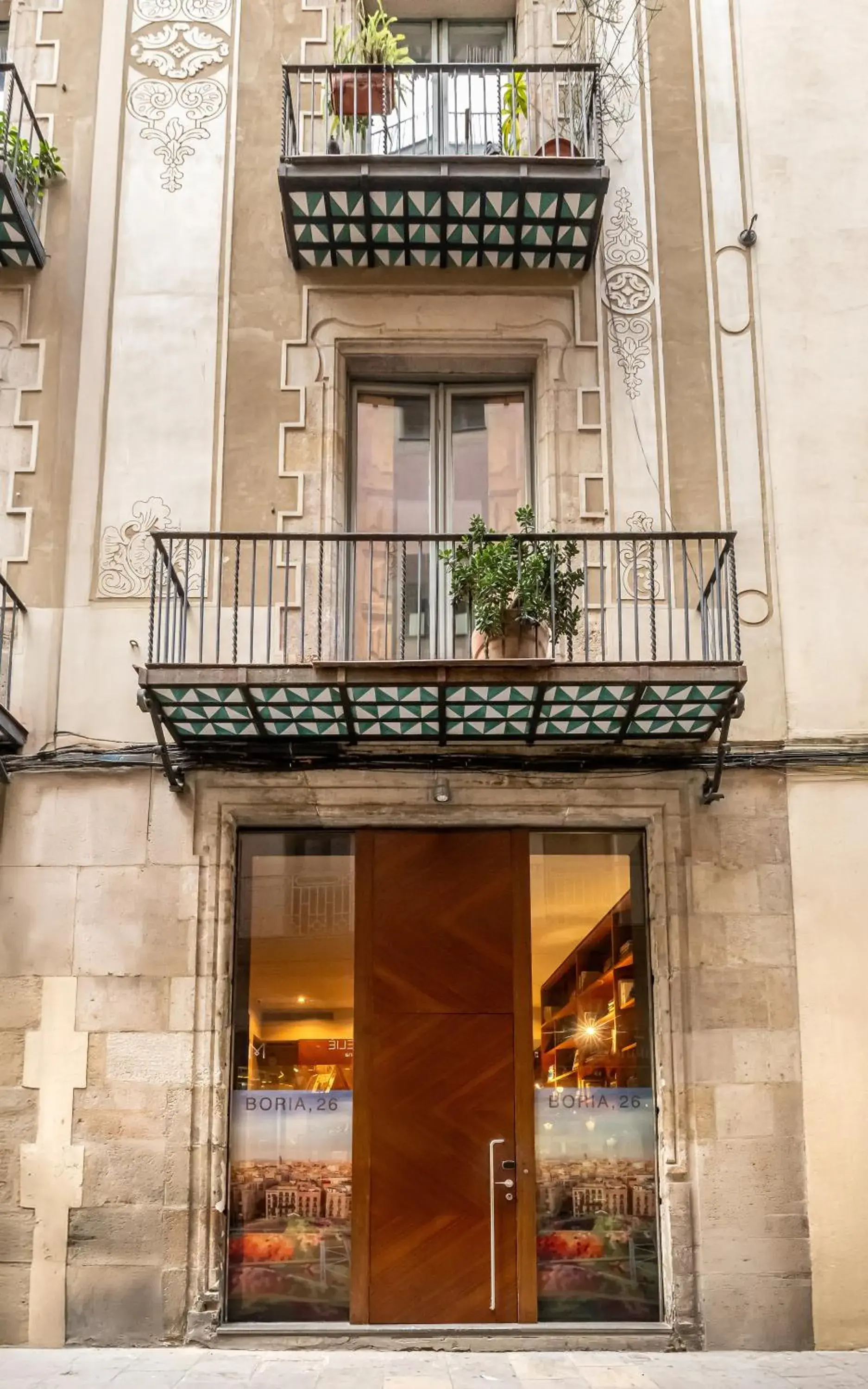 Facade/entrance in Mercer House Bòria BCN Facade/entrance in Mercer House Bòria BCN