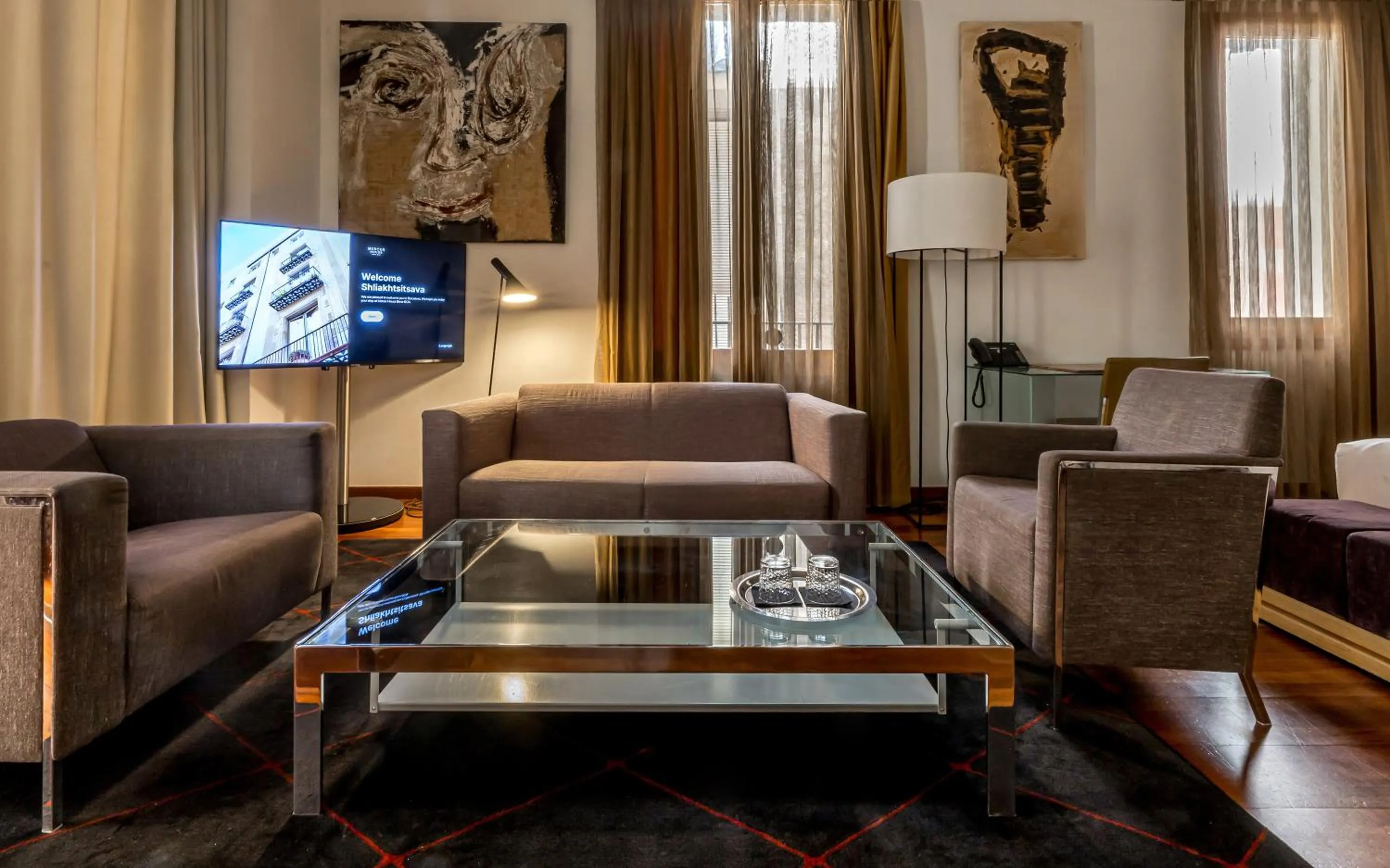 Living room in Mercer House Bòria BCN