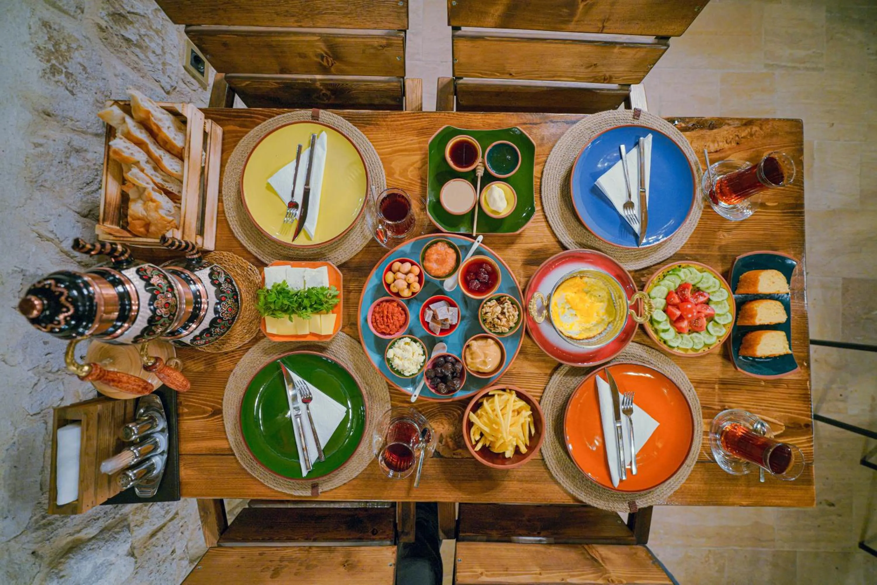 Food and drinks in Babili Cappadocia Cave