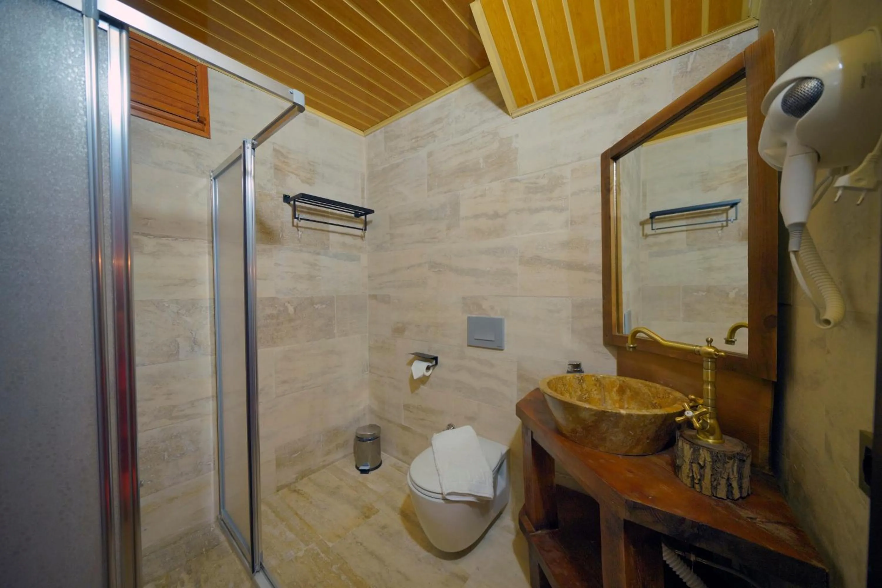 Shower in Babili Cappadocia Cave