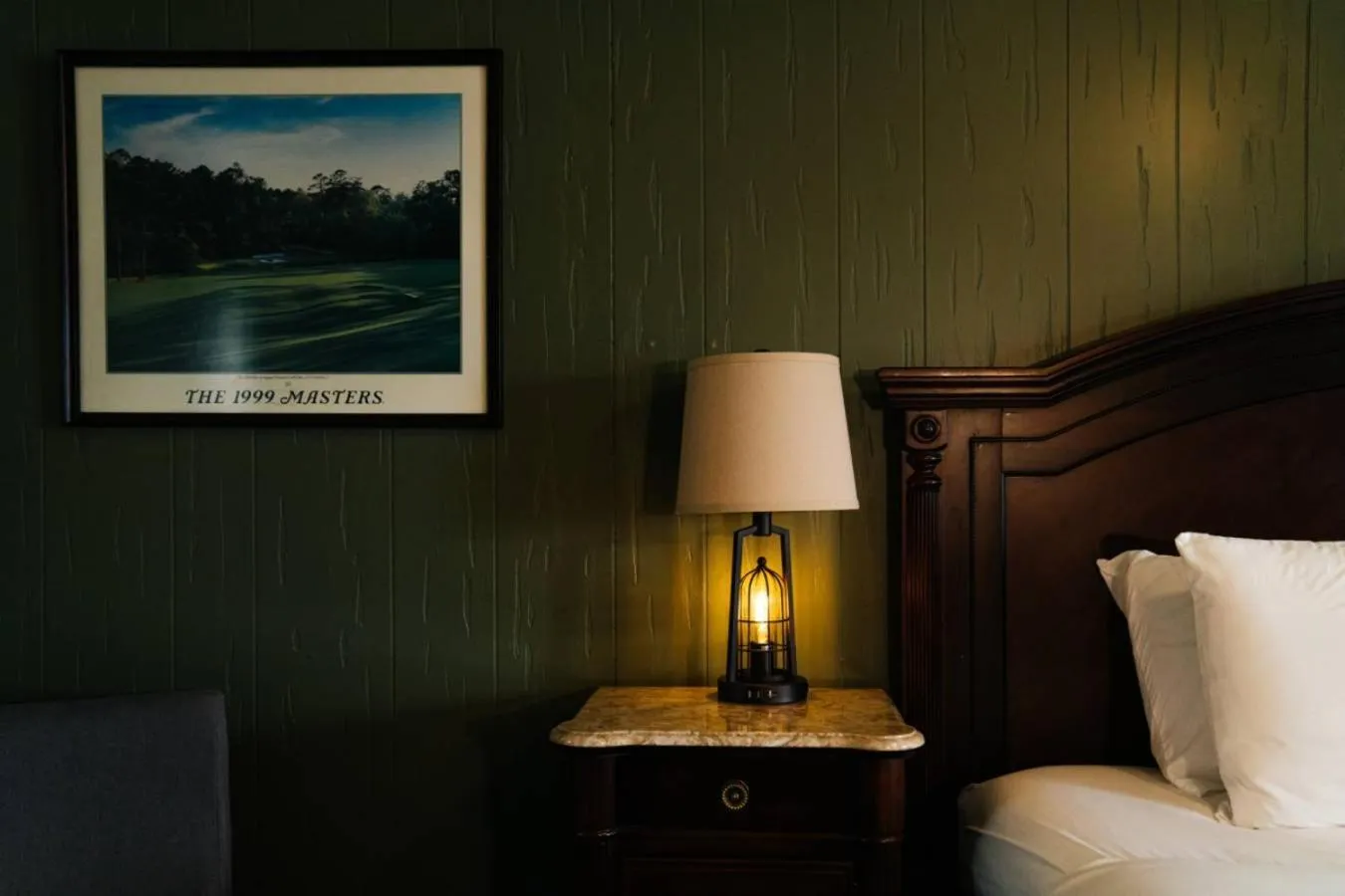 Decorative detail, Bed in Lodge at Poncha Springs