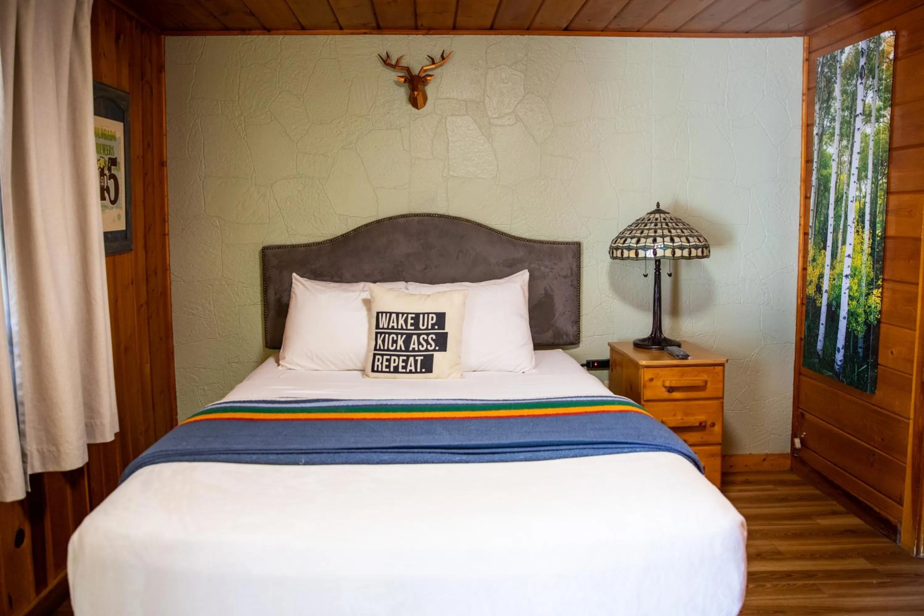 Bed in Lodge at Poncha Springs
