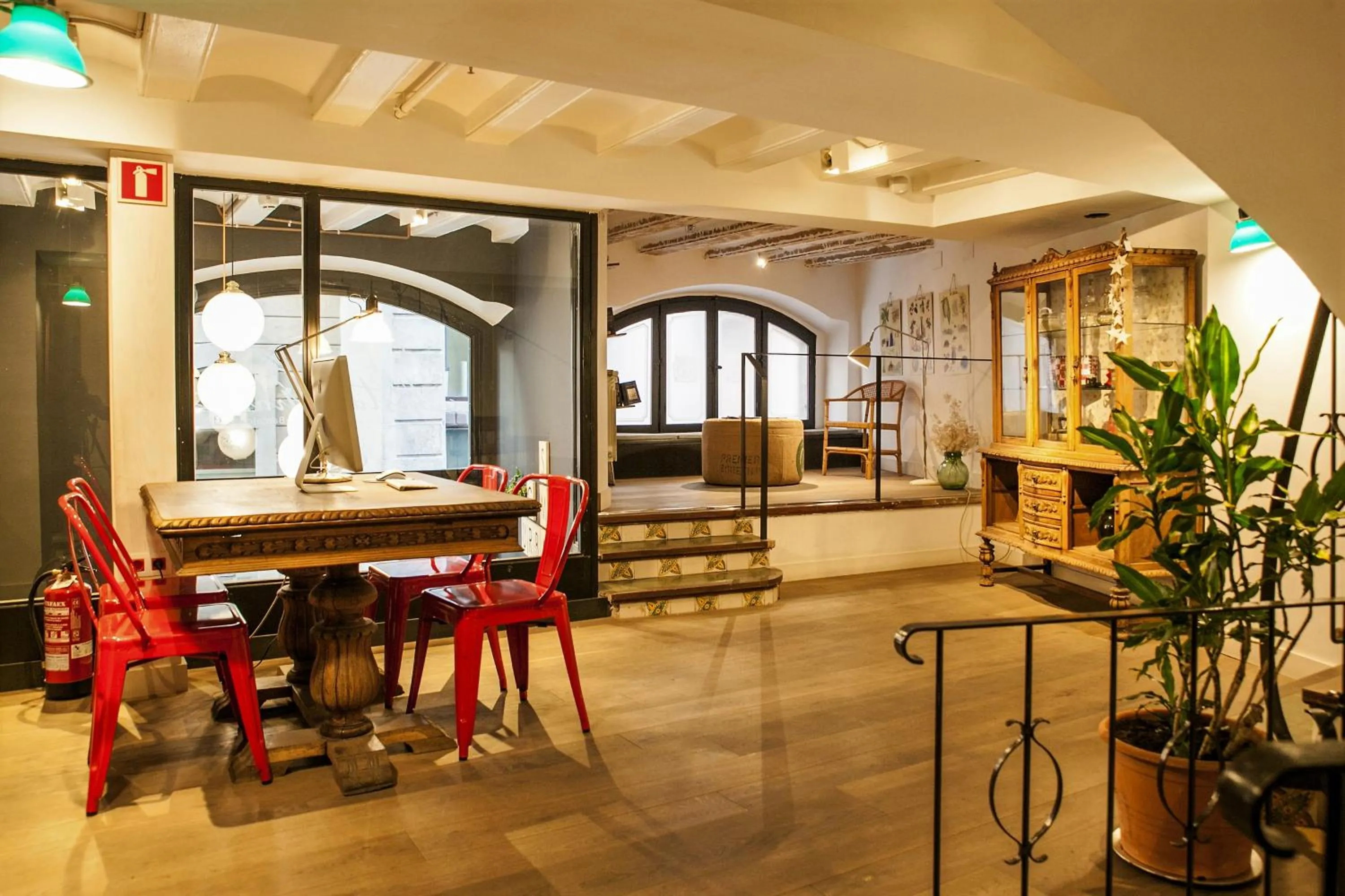 Seating area in Eco Boutique Hostal Grau