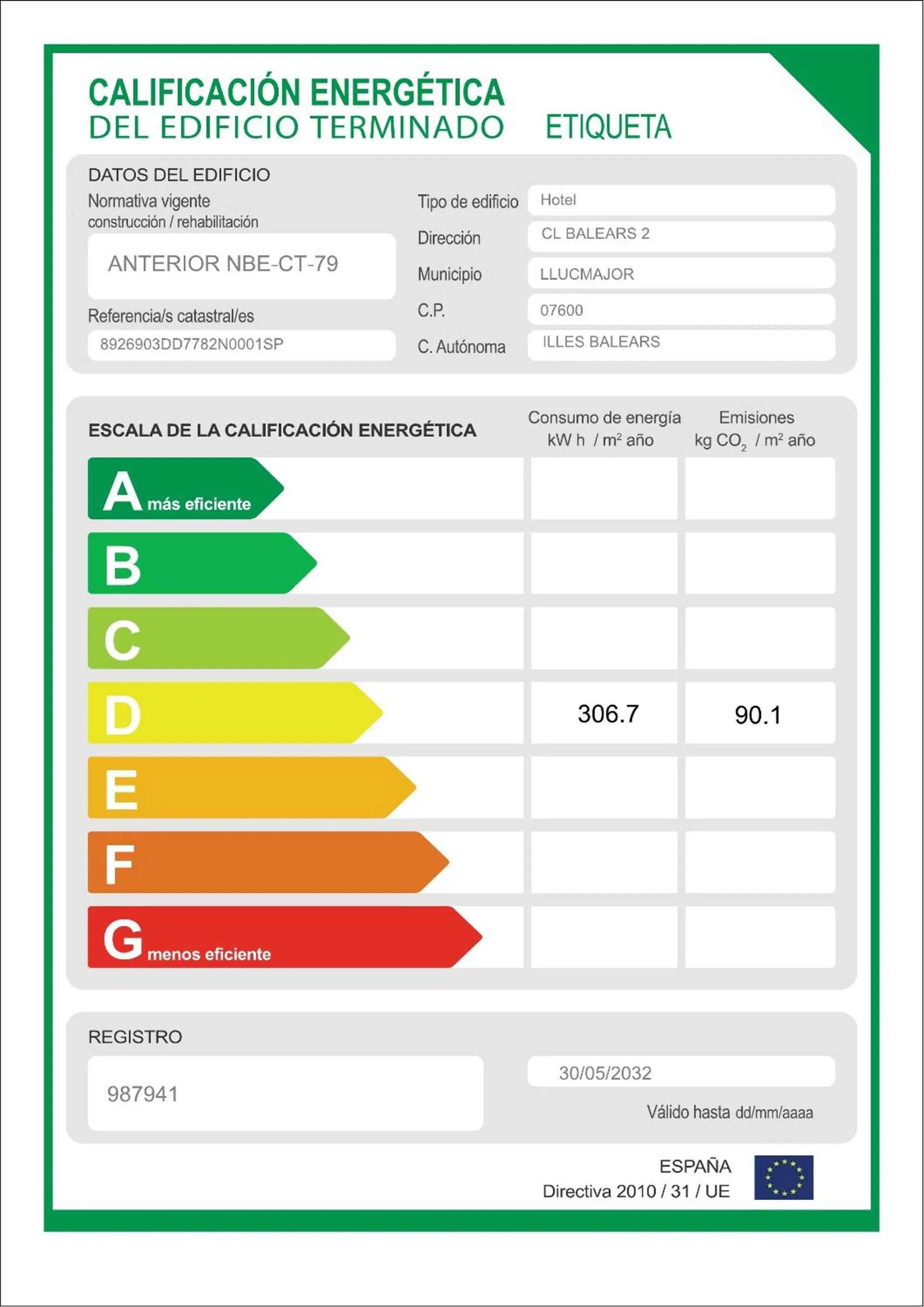 Logo/Certificate/Sign in BLUESEA Arenal Tower Adults Only