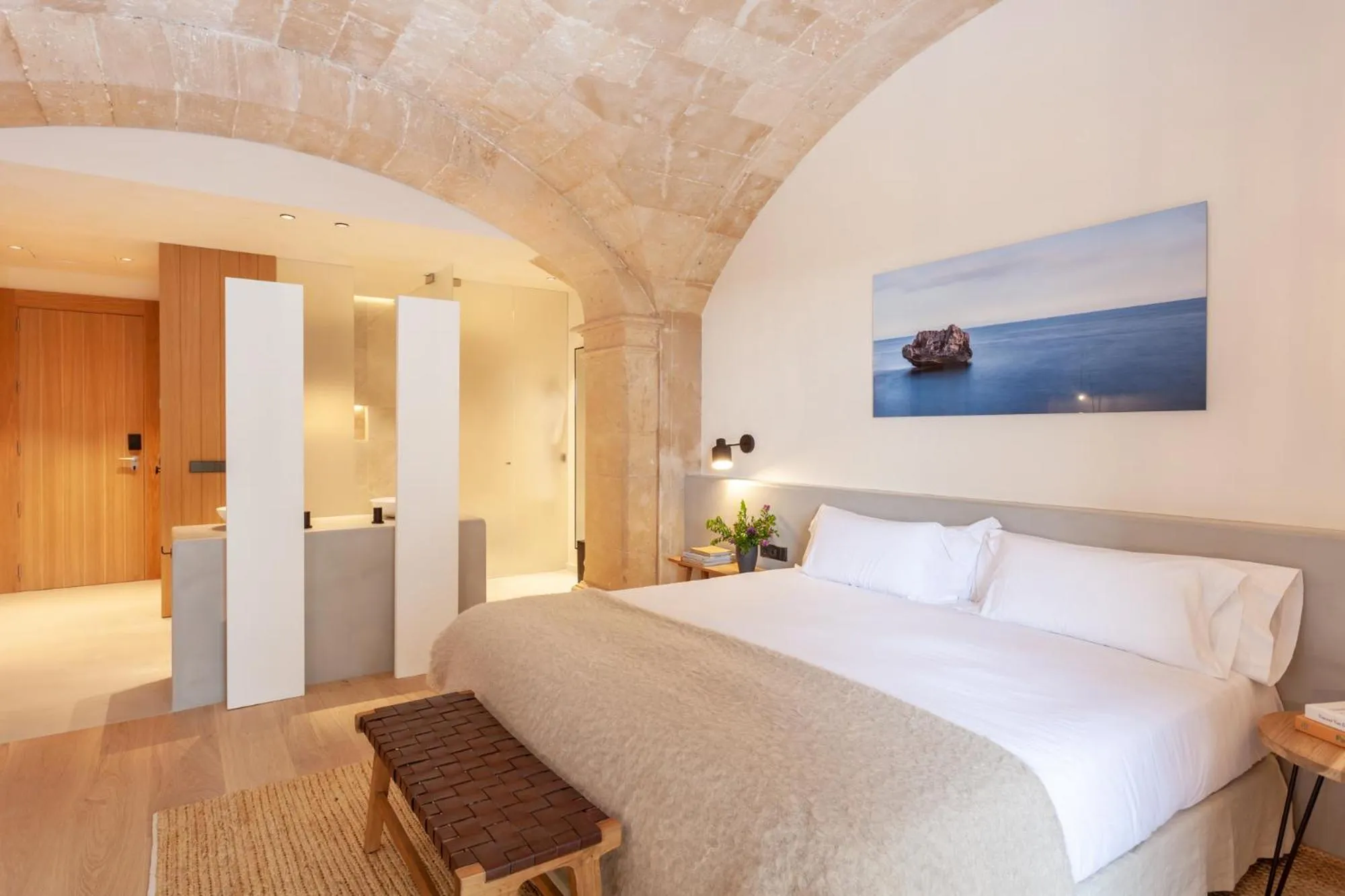 Bed in Son Julia Country House & Spa