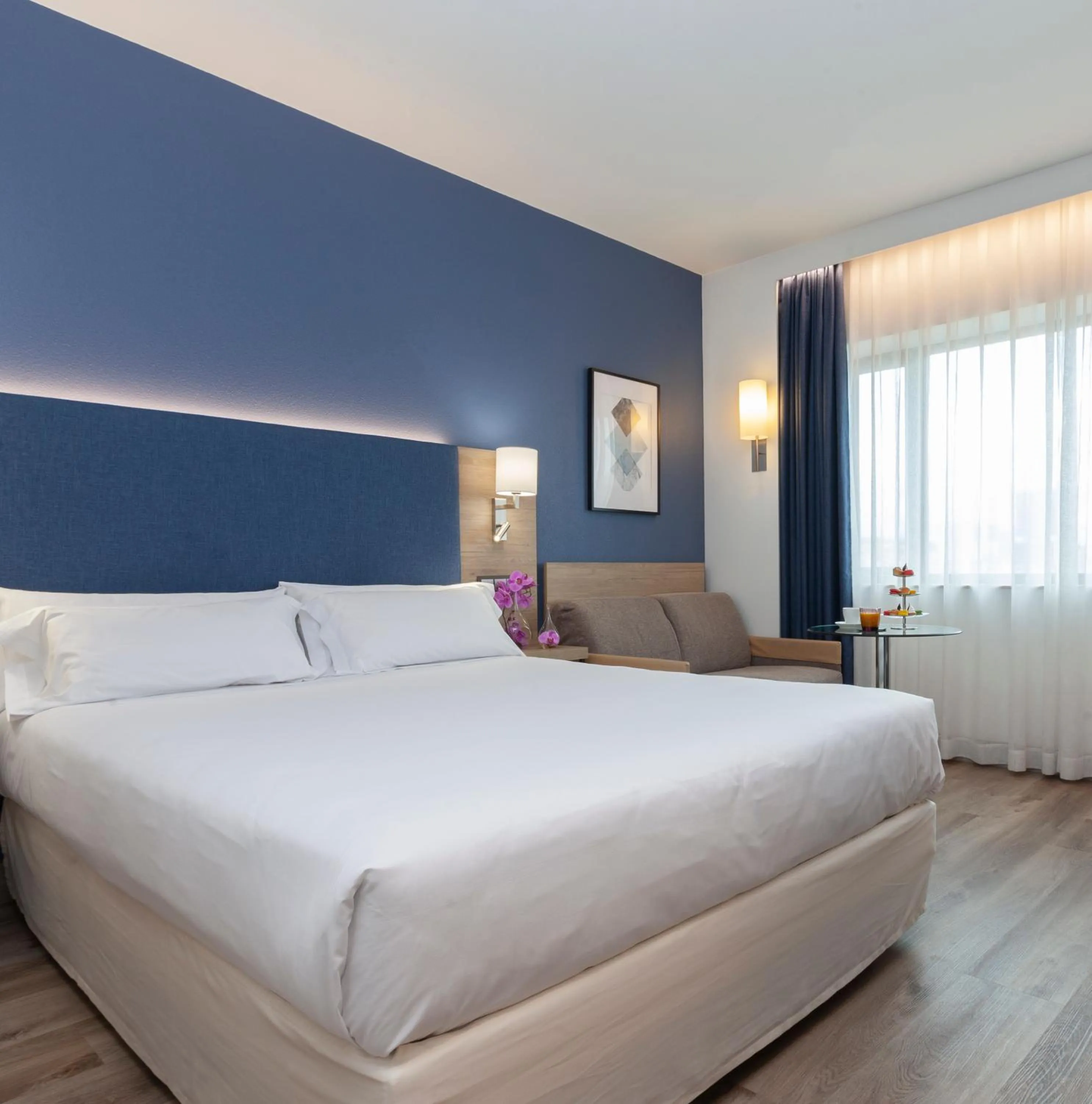 Bed in Hotel Puerta de Bilbao