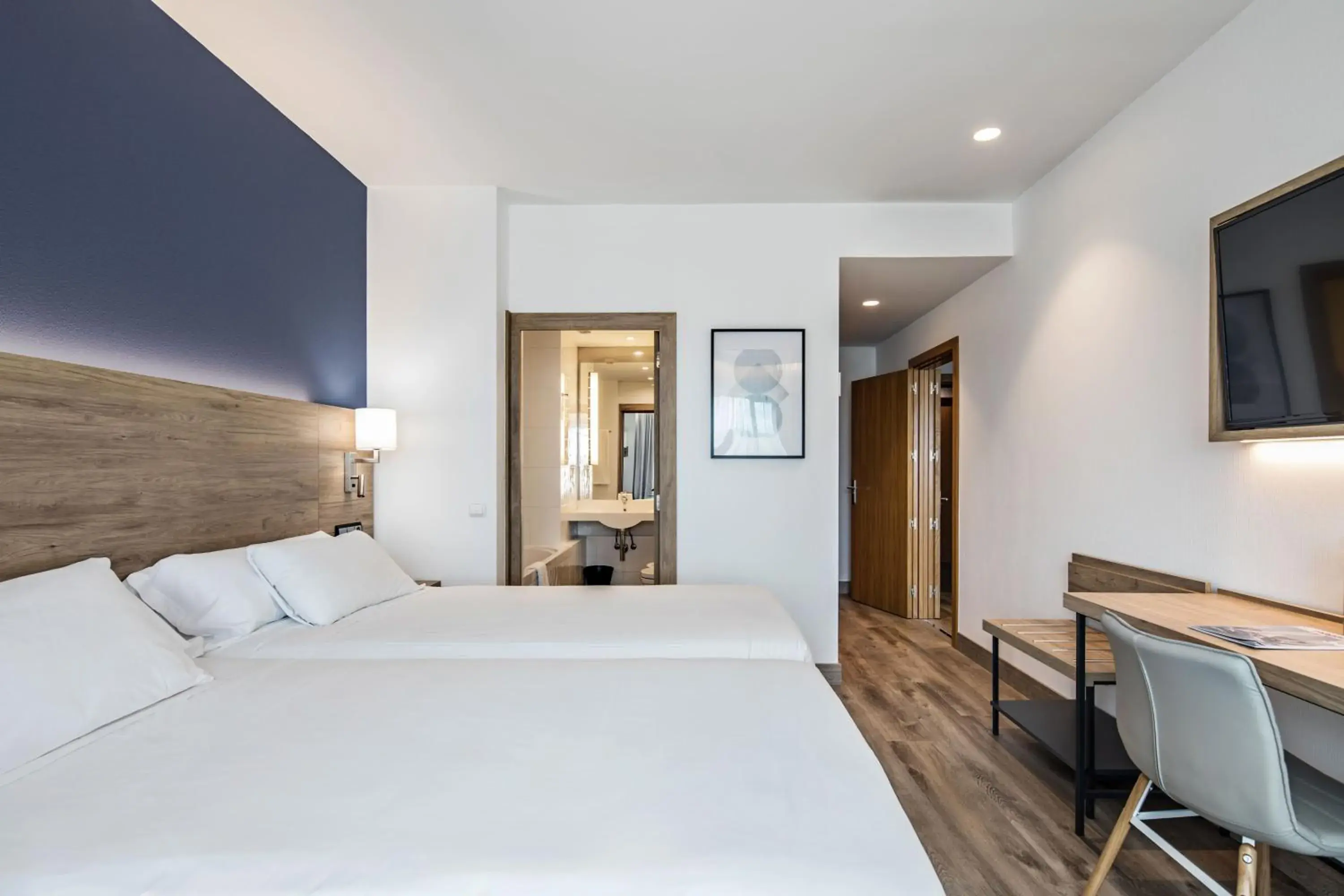 Bed in Hotel Puerta de Bilbao Bed in Hotel Puerta de Bilbao