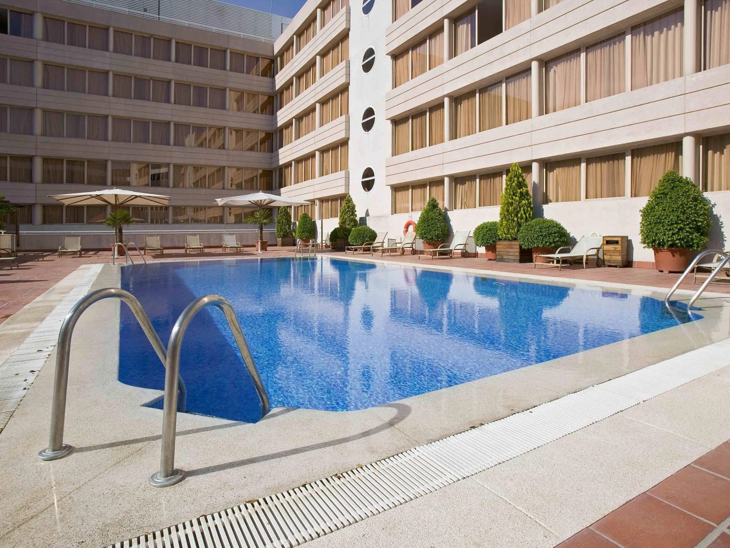 Pool view in Novotel Campo De Las Naciones