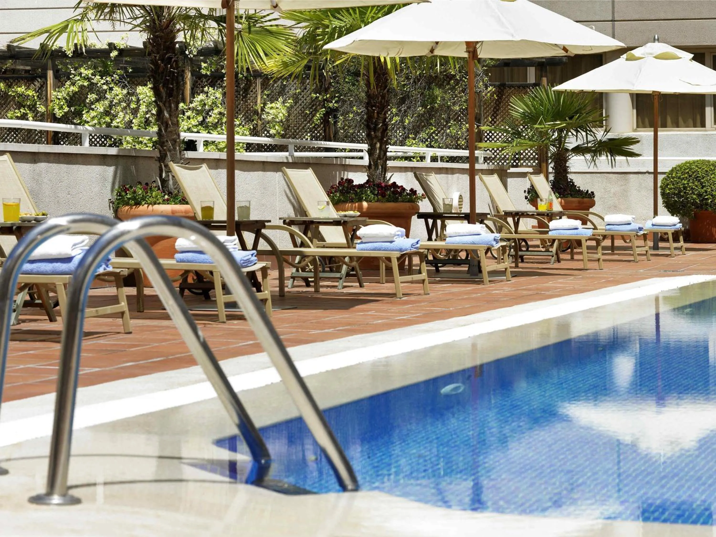 Pool view in Novotel Campo De Las Naciones