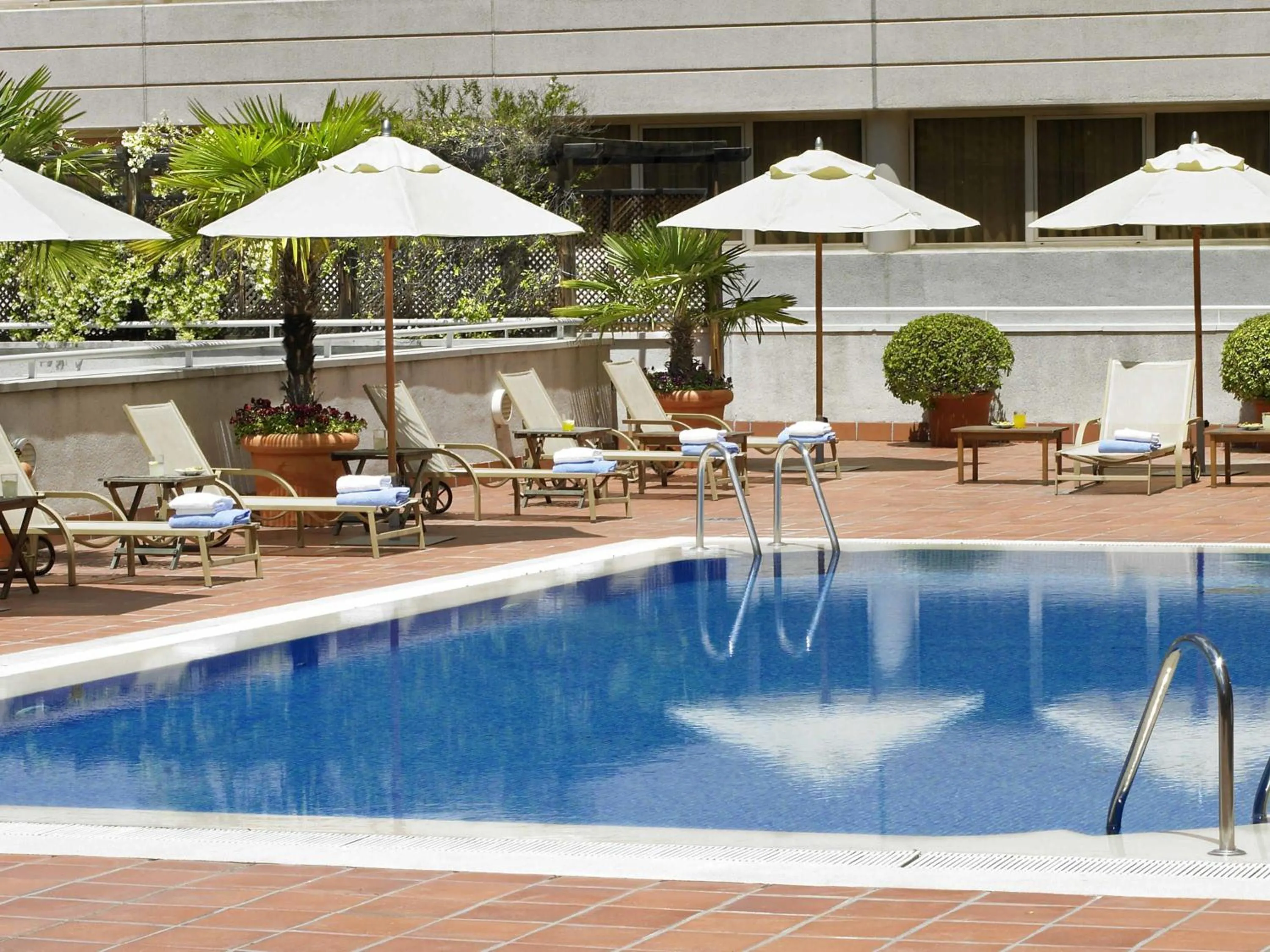 Pool view in Novotel Campo De Las Naciones