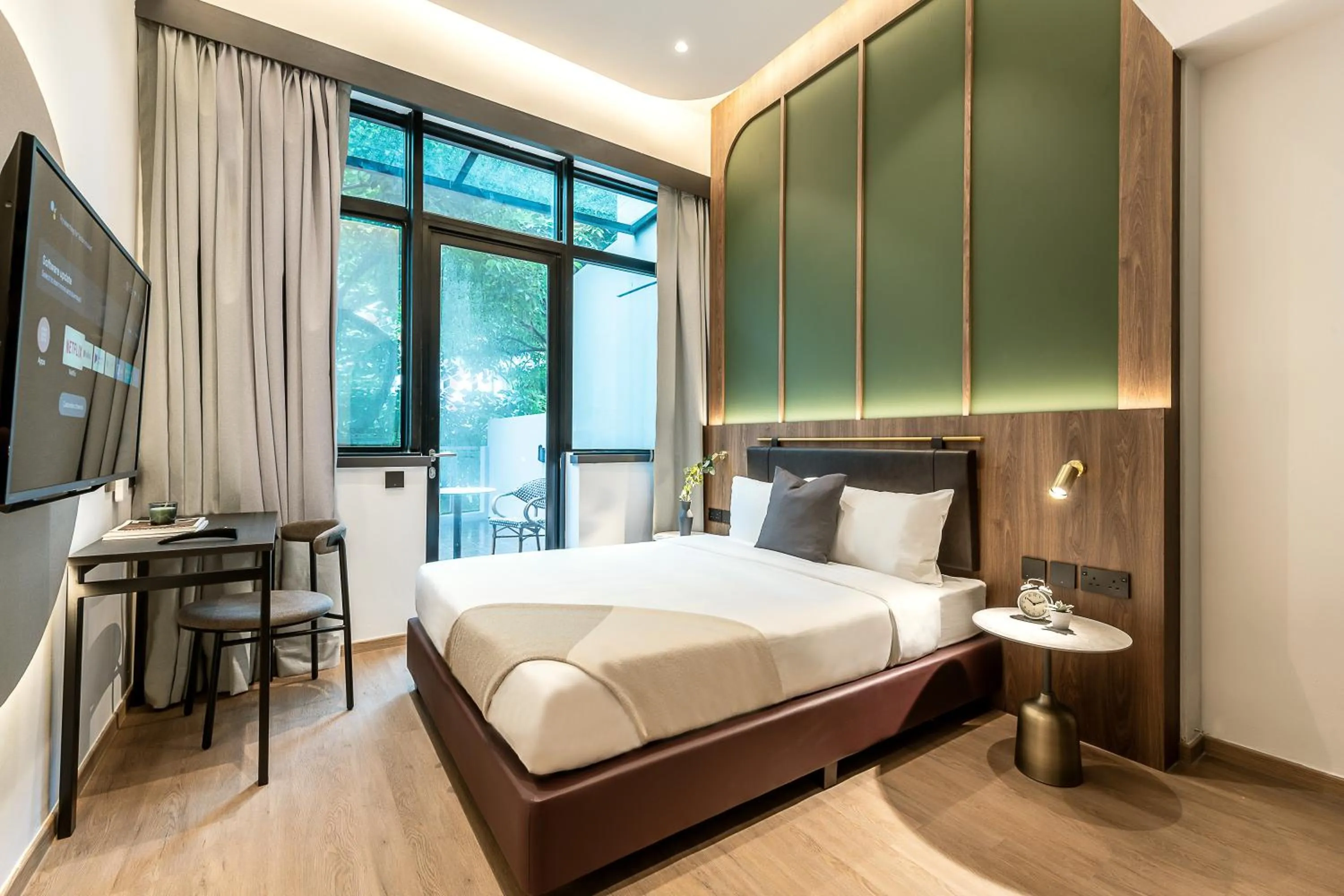 Bedroom, Bed in Owen House by Habyt