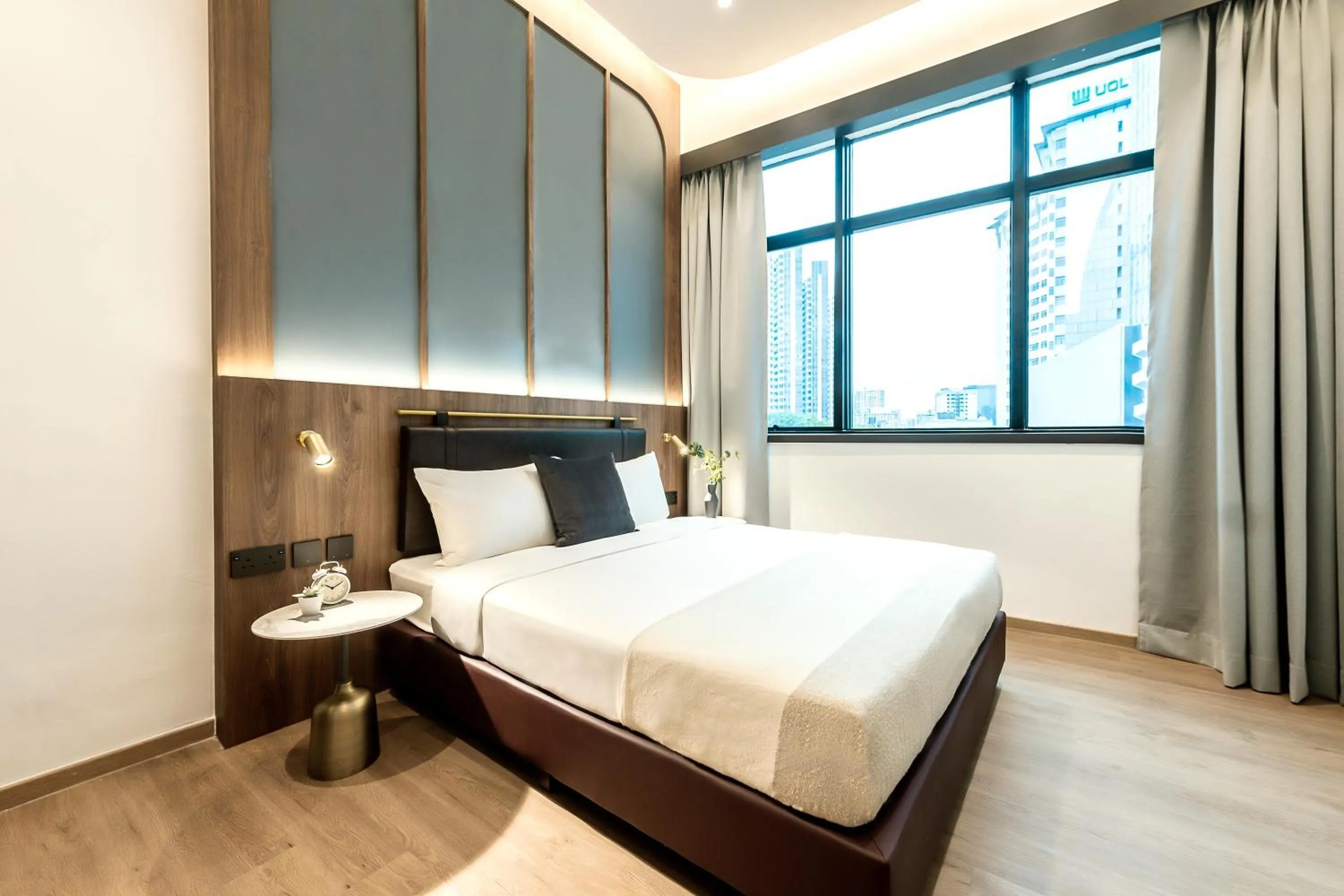 Bedroom, Bed in Owen House by Habyt