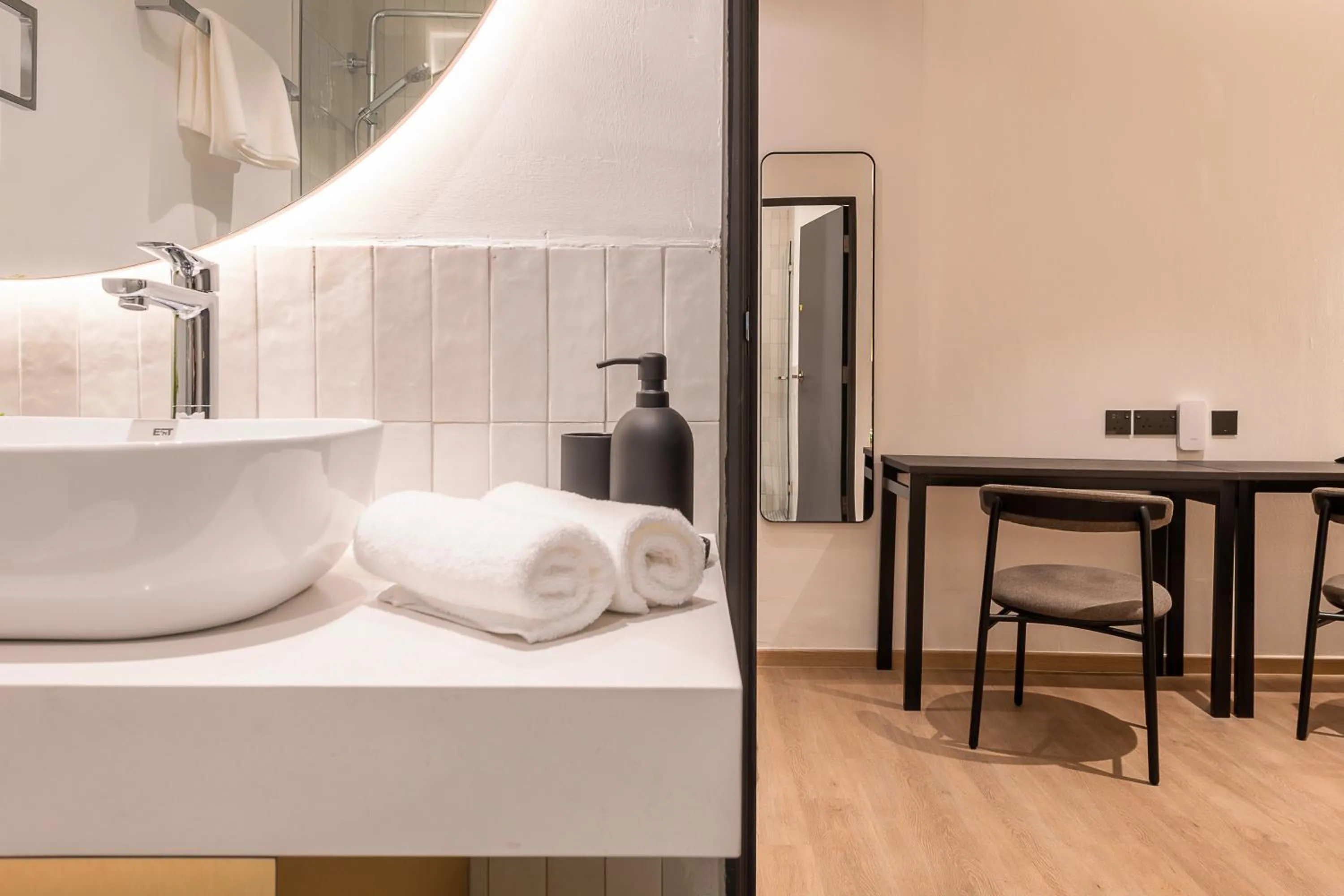 Bathroom, Bed in Owen House by Habyt