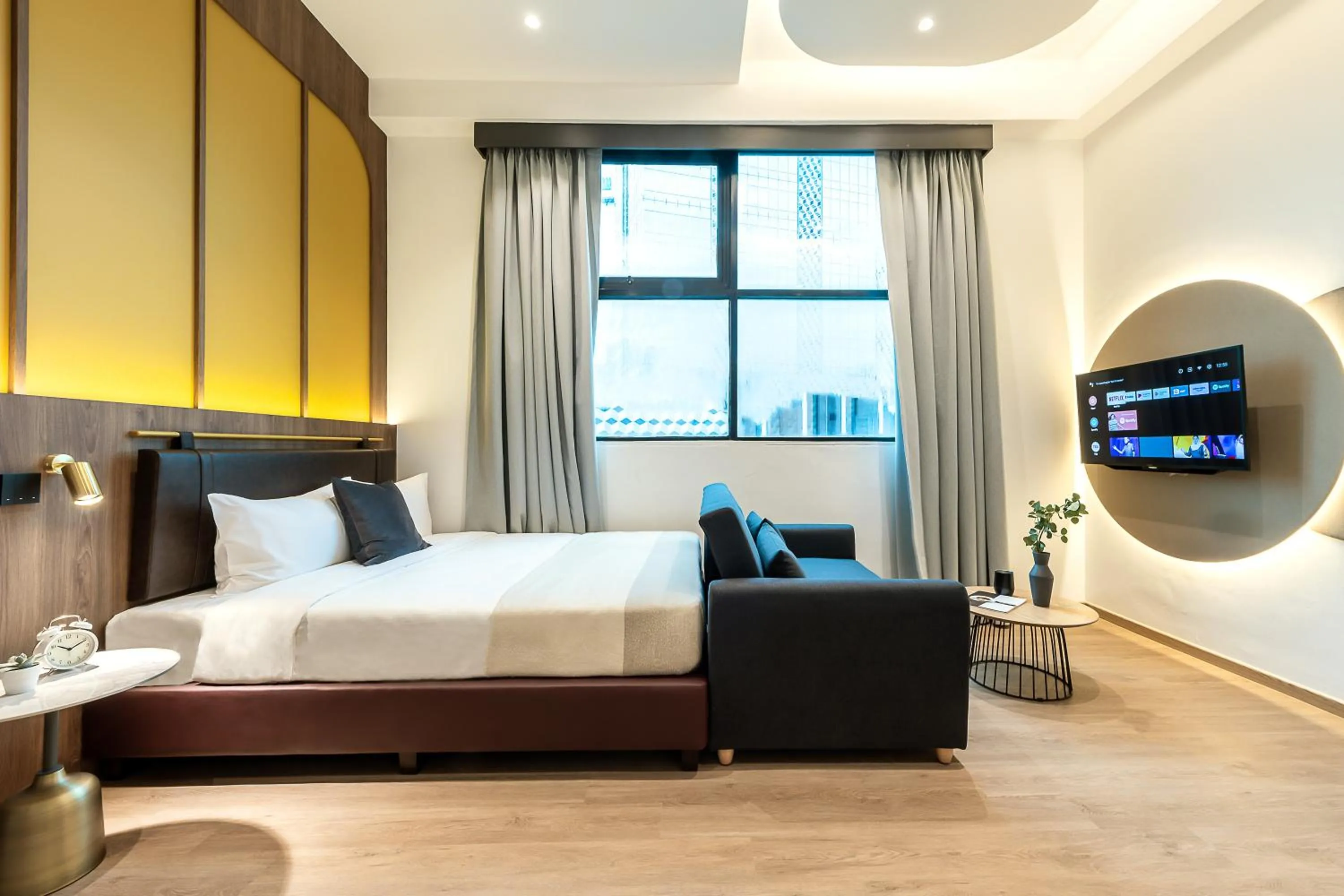 Bedroom, Bed in Owen House by Habyt