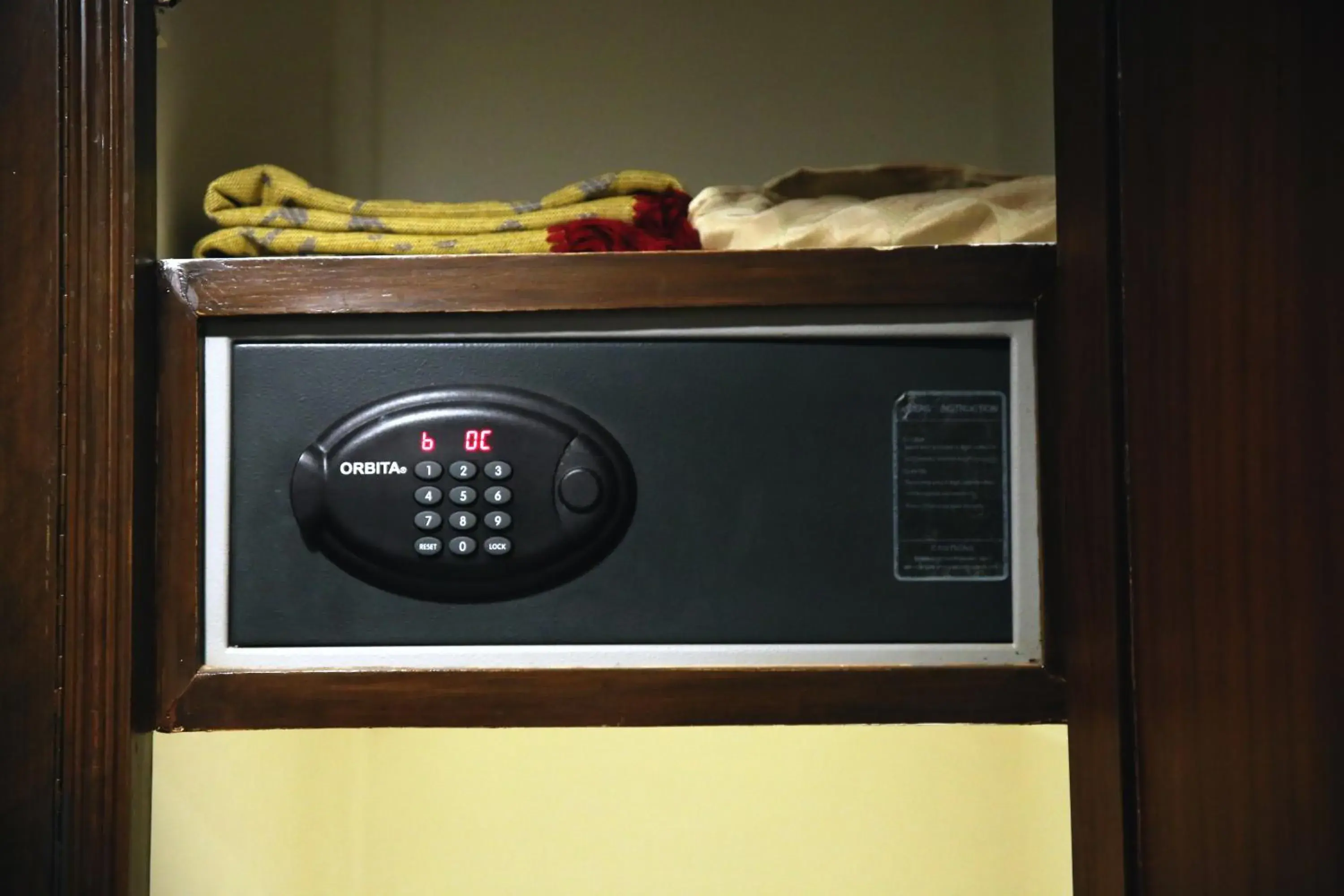 safe in Hotel Hillview Islamabad safe in Hotel Hillview Islamabad