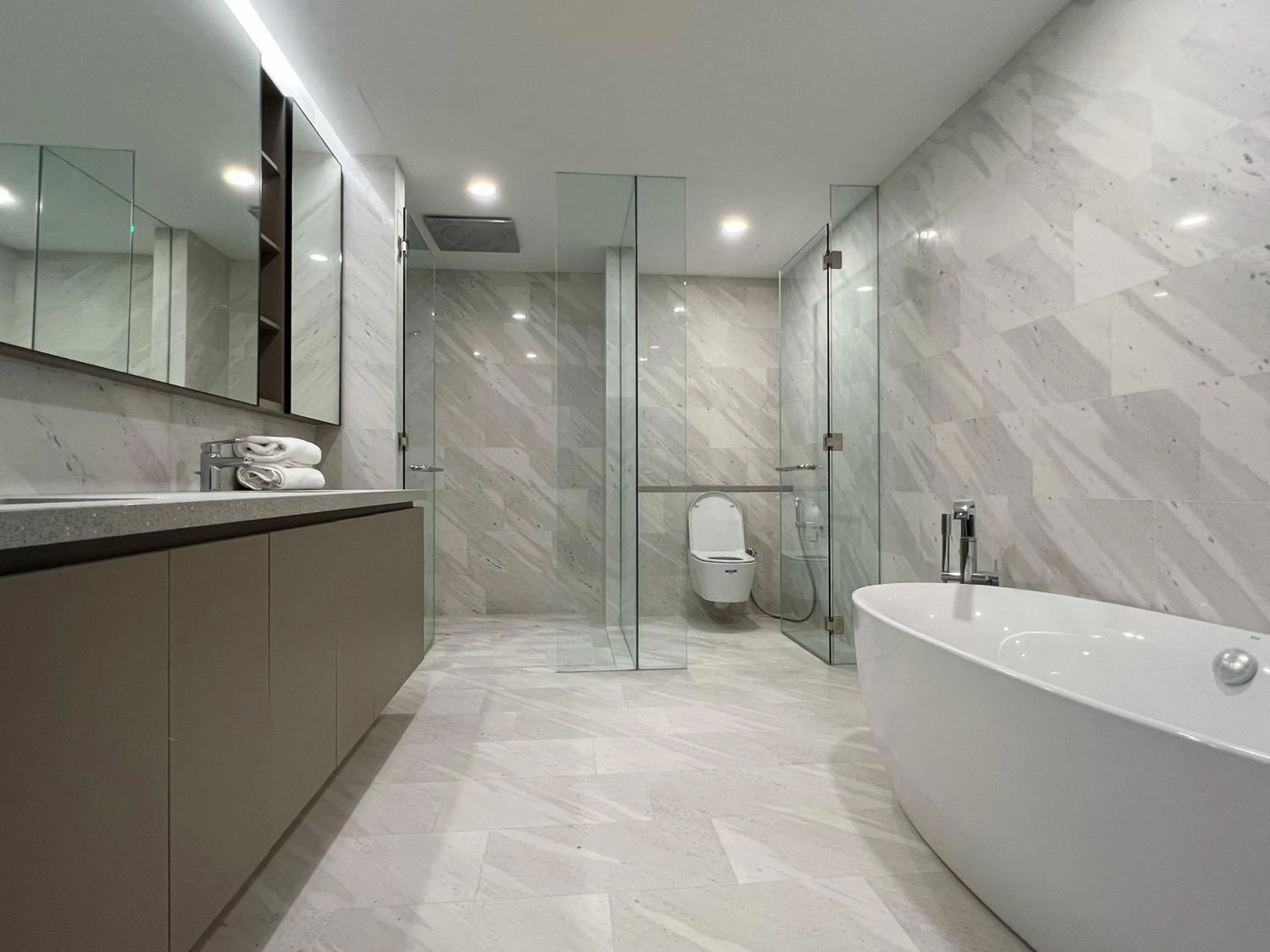 Bathroom in Eaton Residences KLCC by WSD