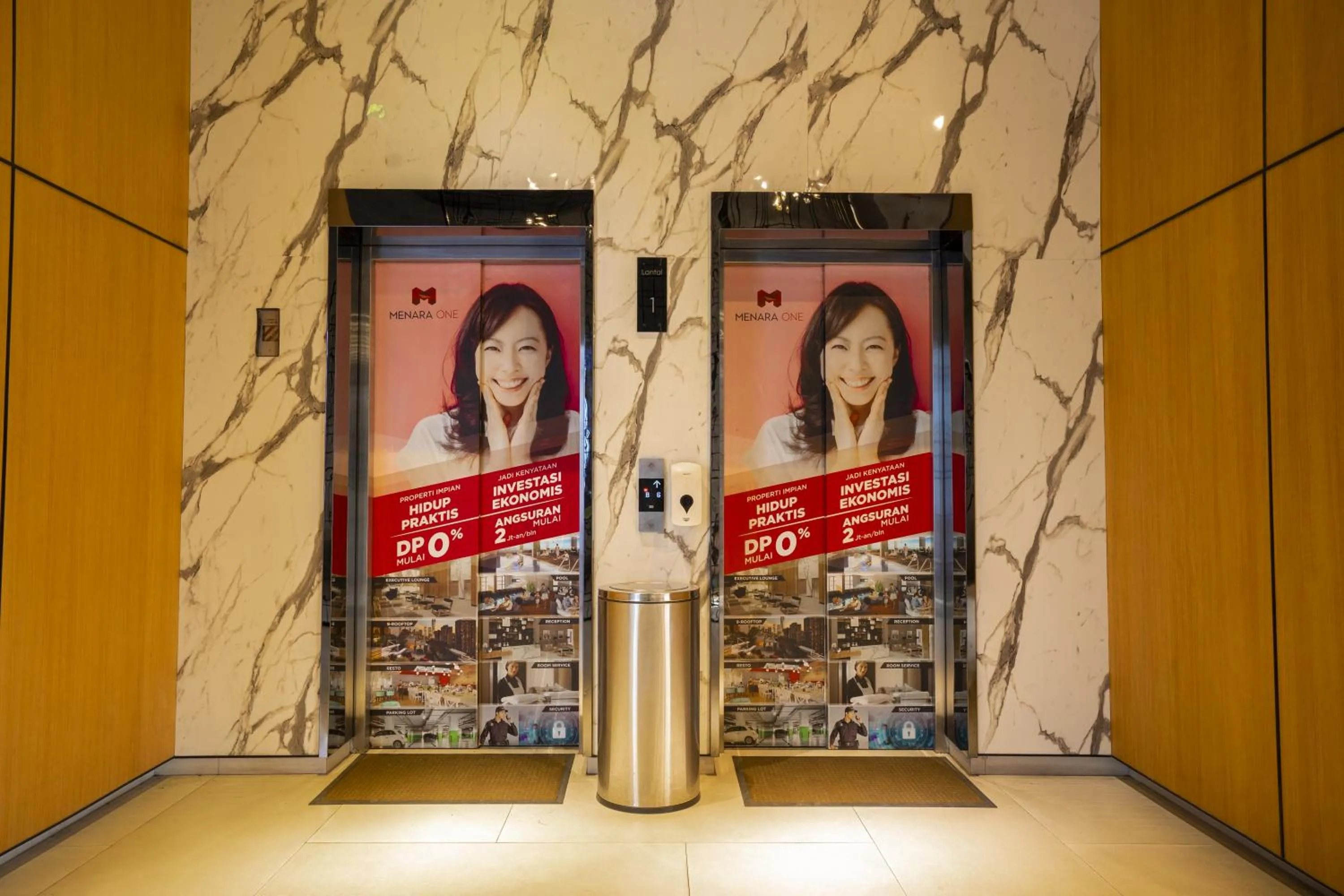 elevator in Menara One Hotel by Menara Santosa