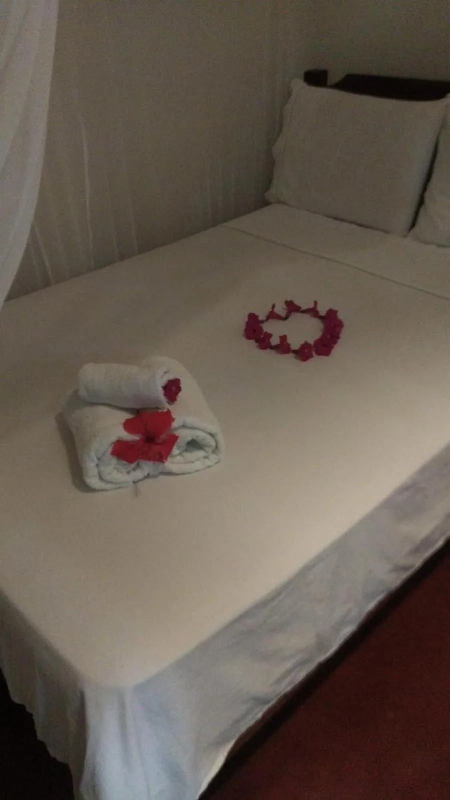 Bed in Pousada Deus mim Deu