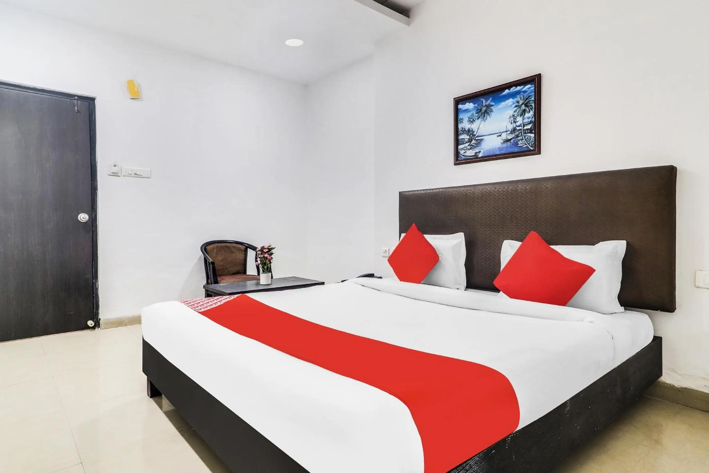 Bedroom, Bed in Hotel O Qualia Hotel Dilsukhnagar Near Dilsukhnagar Metro Station