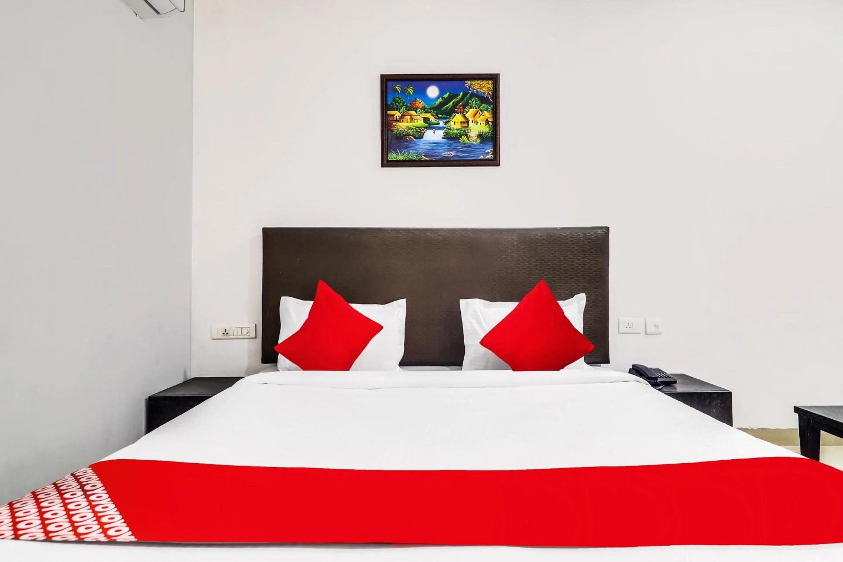 Bedroom, Bed in Hotel O Qualia Hotel Dilsukhnagar Near Dilsukhnagar Metro Station
