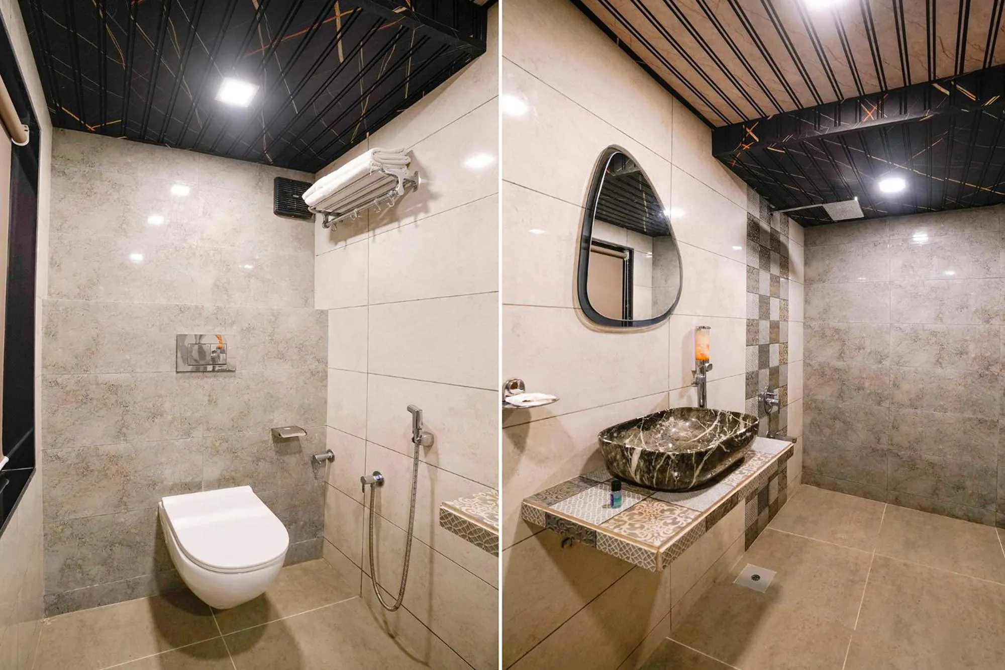 Bathroom in FabHotel Malali Residency