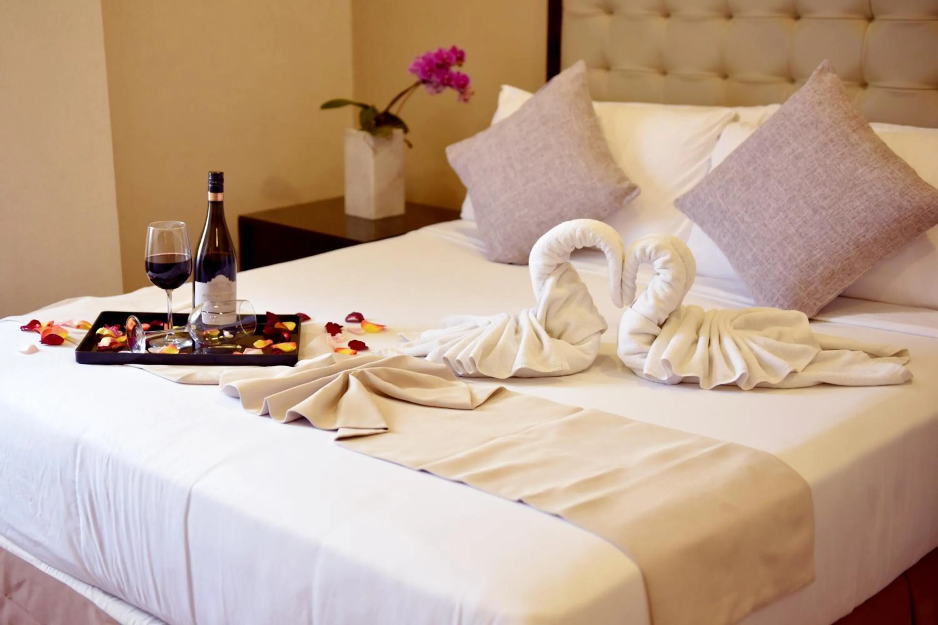 Bedroom in Aura One Hotel