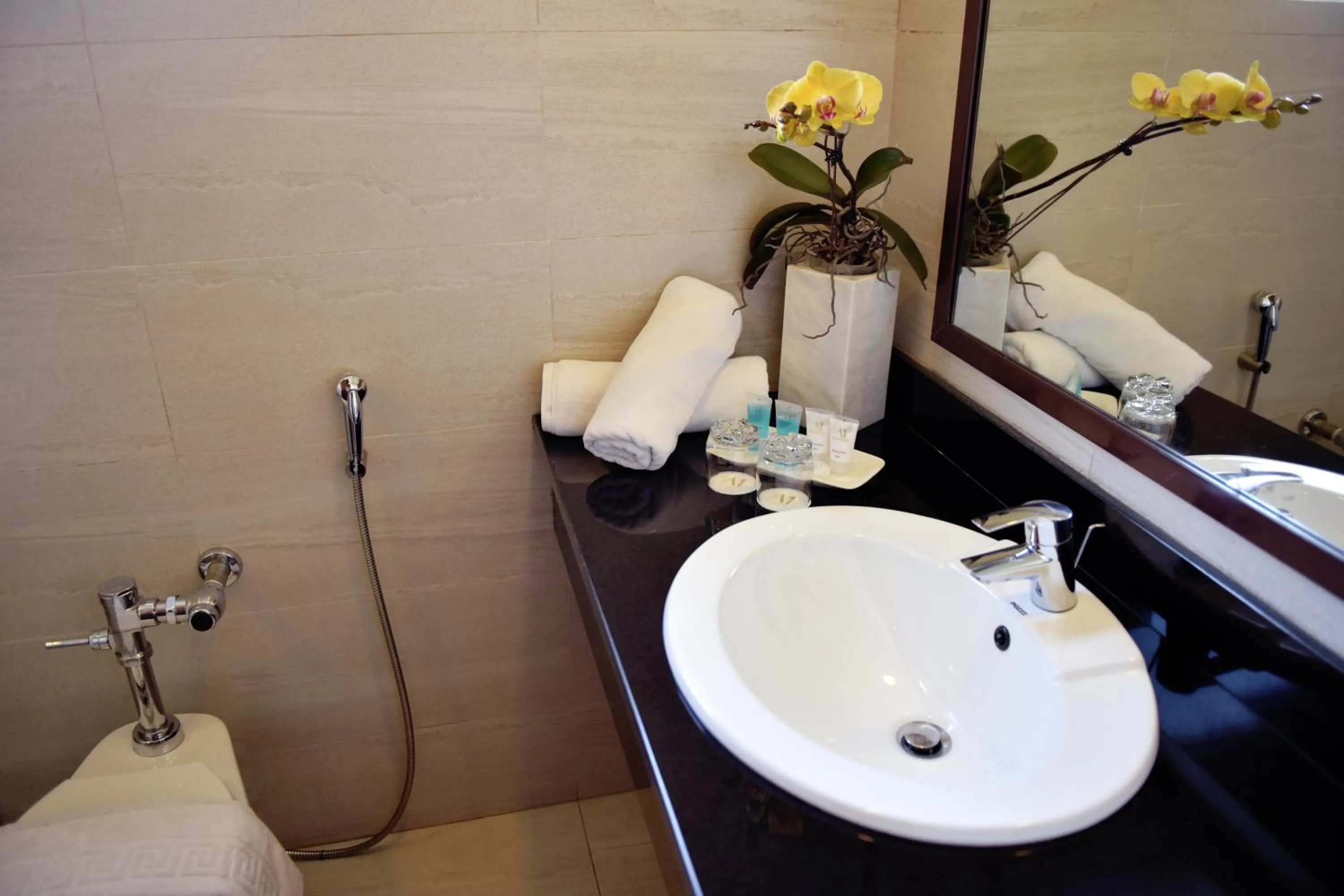 Bathroom in Aura One Hotel