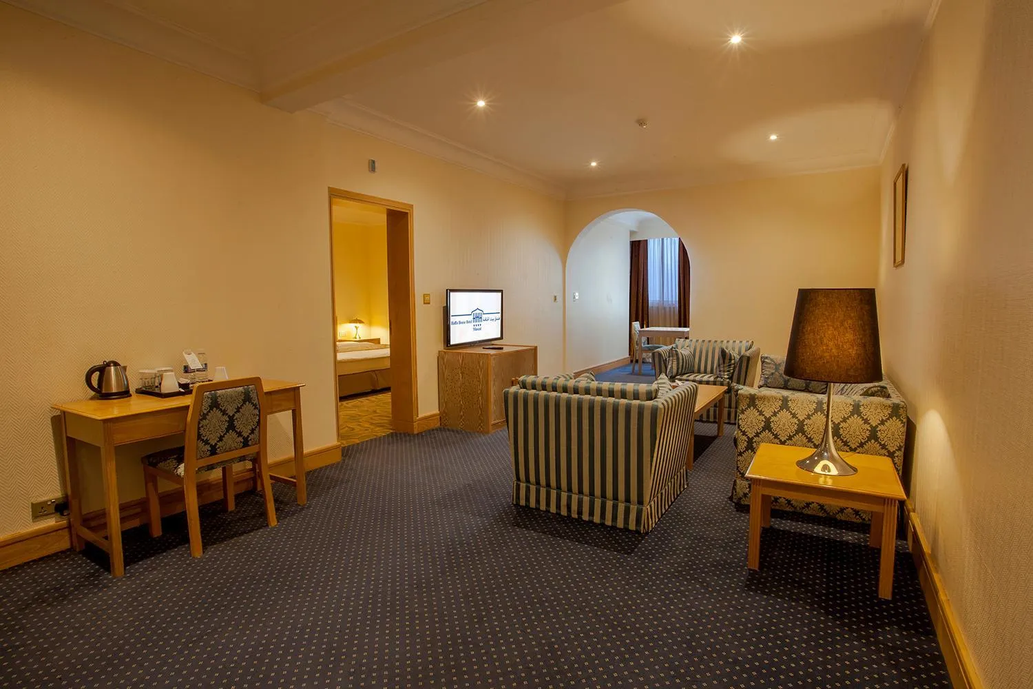 Living room, Bed in HAFFA HOUSE HOTEL