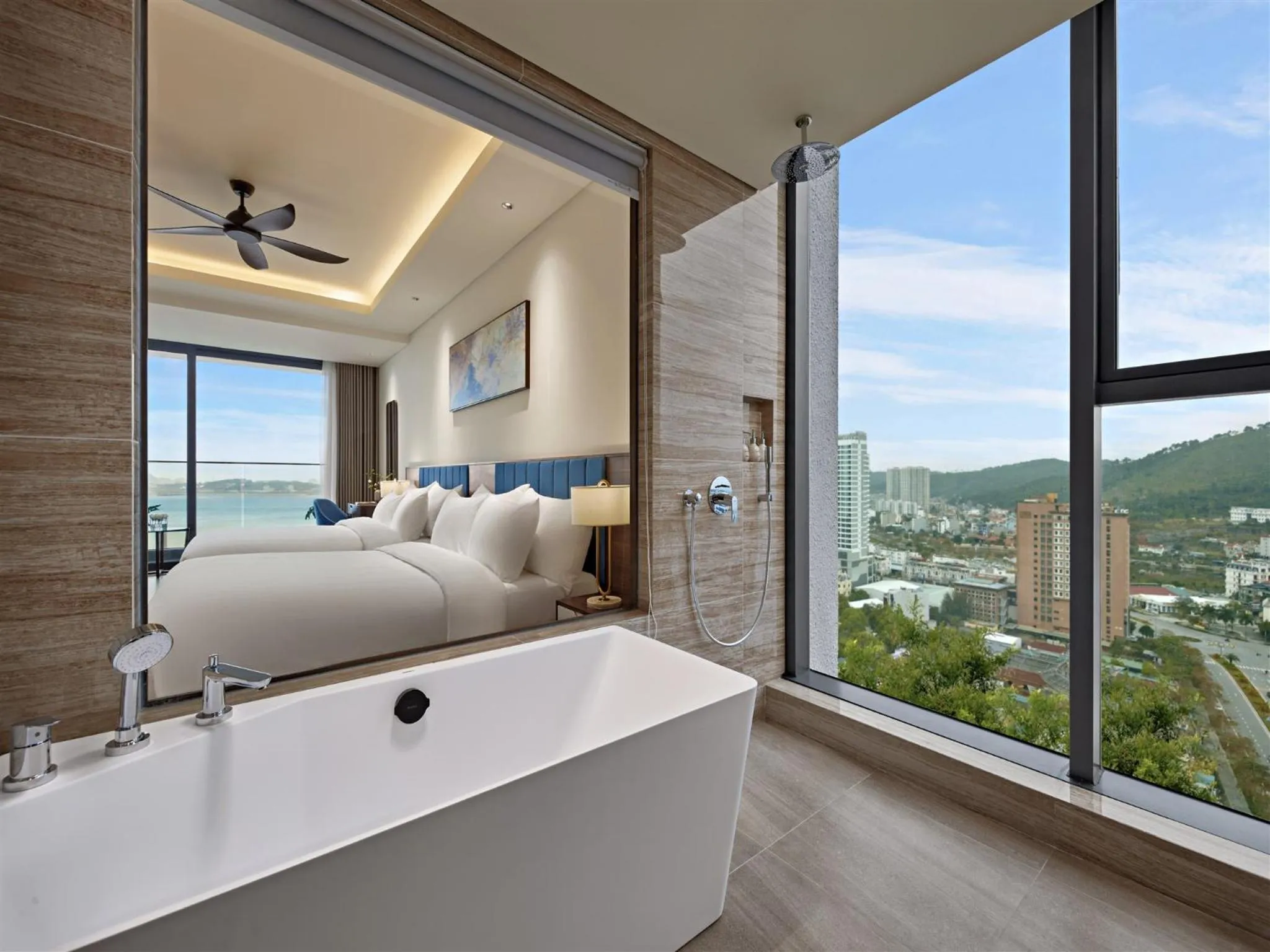 Bathroom, Bed in The Watson Premium HaLong Hotel