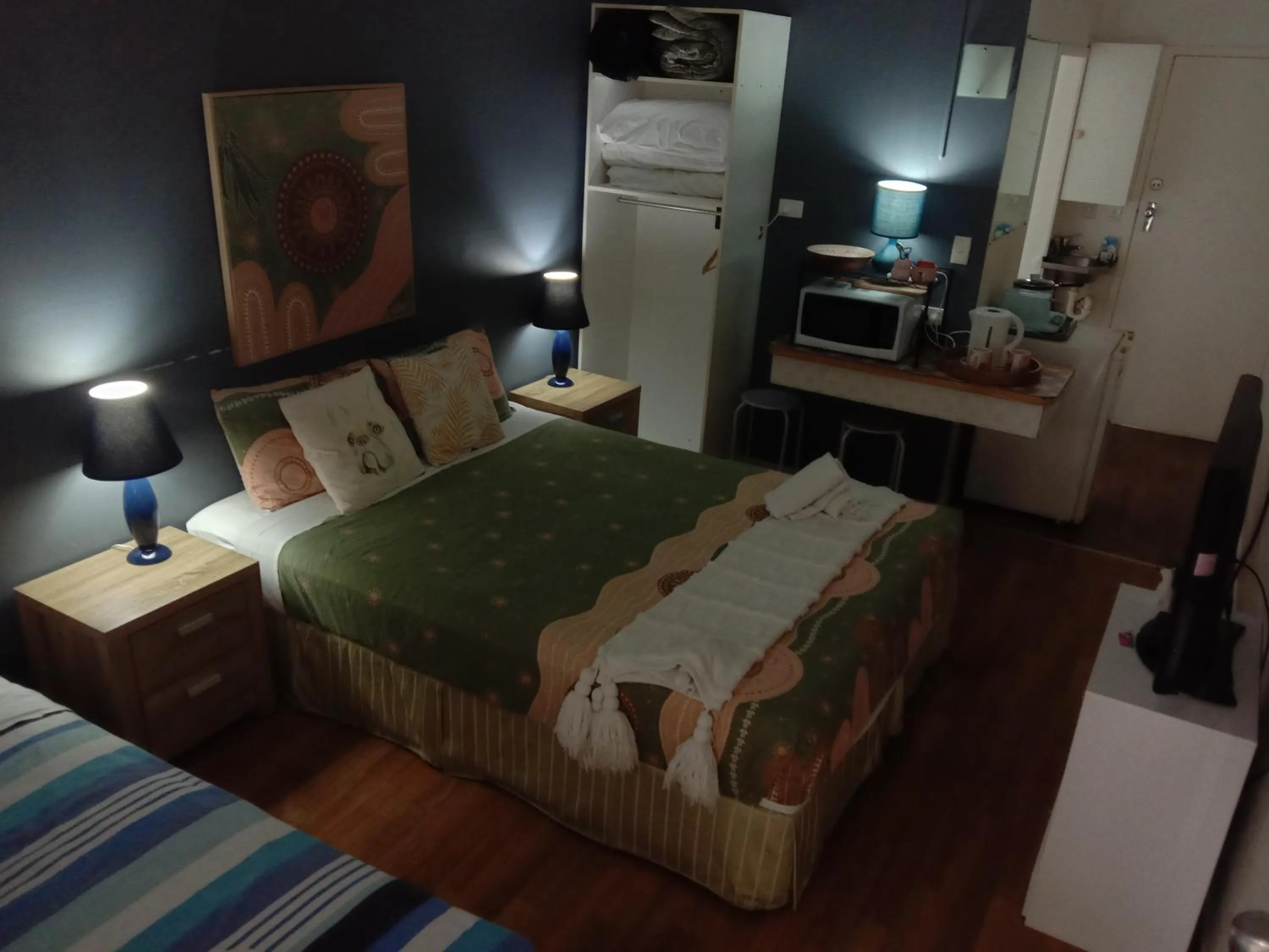 Bed in Bargara Beach Motor Inn budget accommodation pet friendly on application