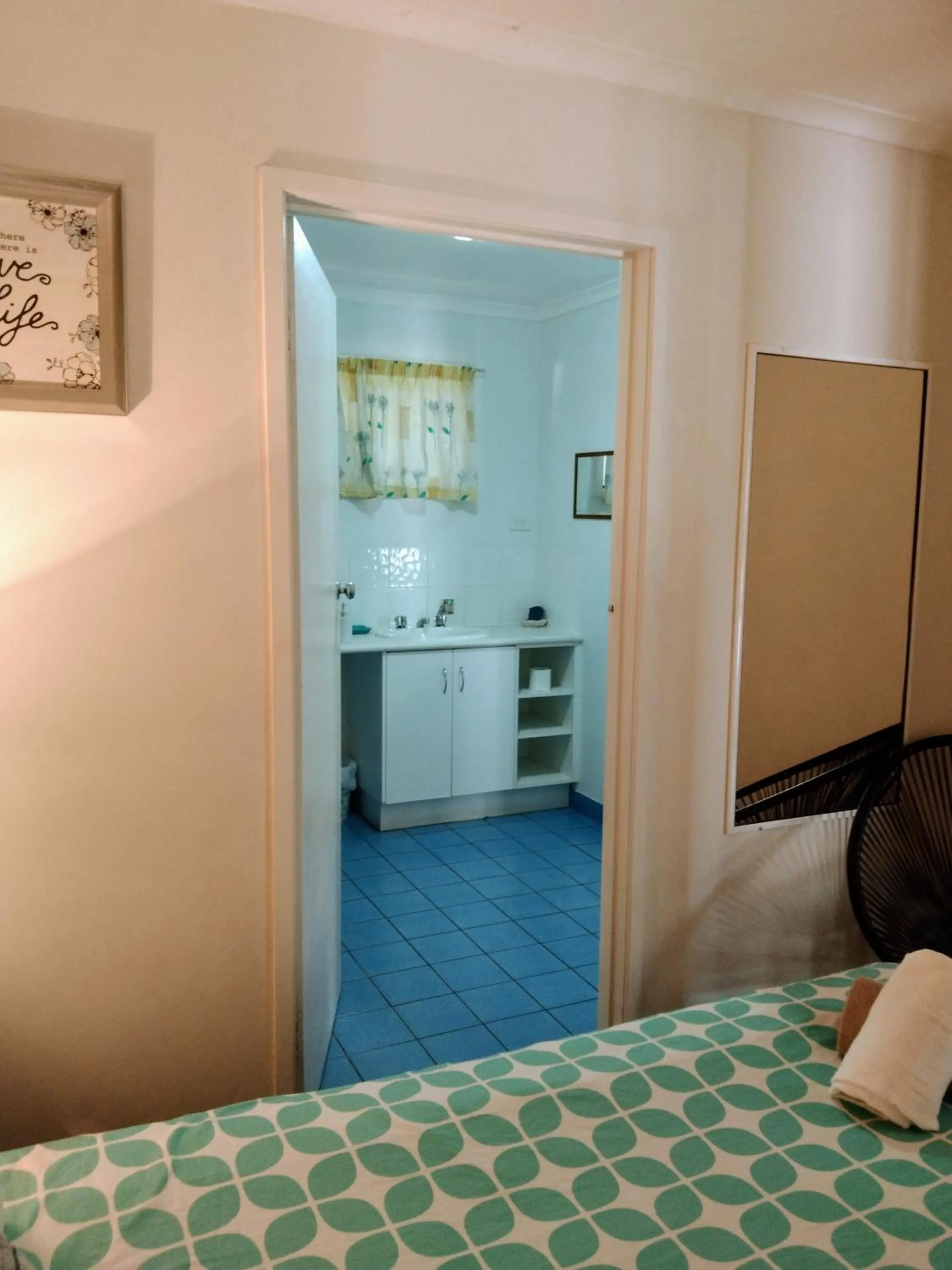 Bed in Bargara Beach Motor Inn budget accommodation pet friendly on application