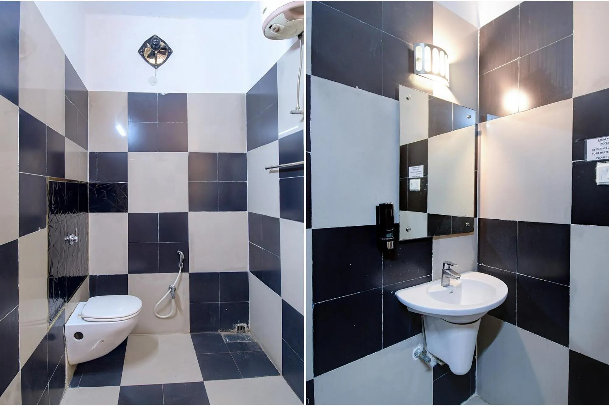 Bathroom in FabHotel Prime Rockstar Suites - Nr Park Circus 7 Point