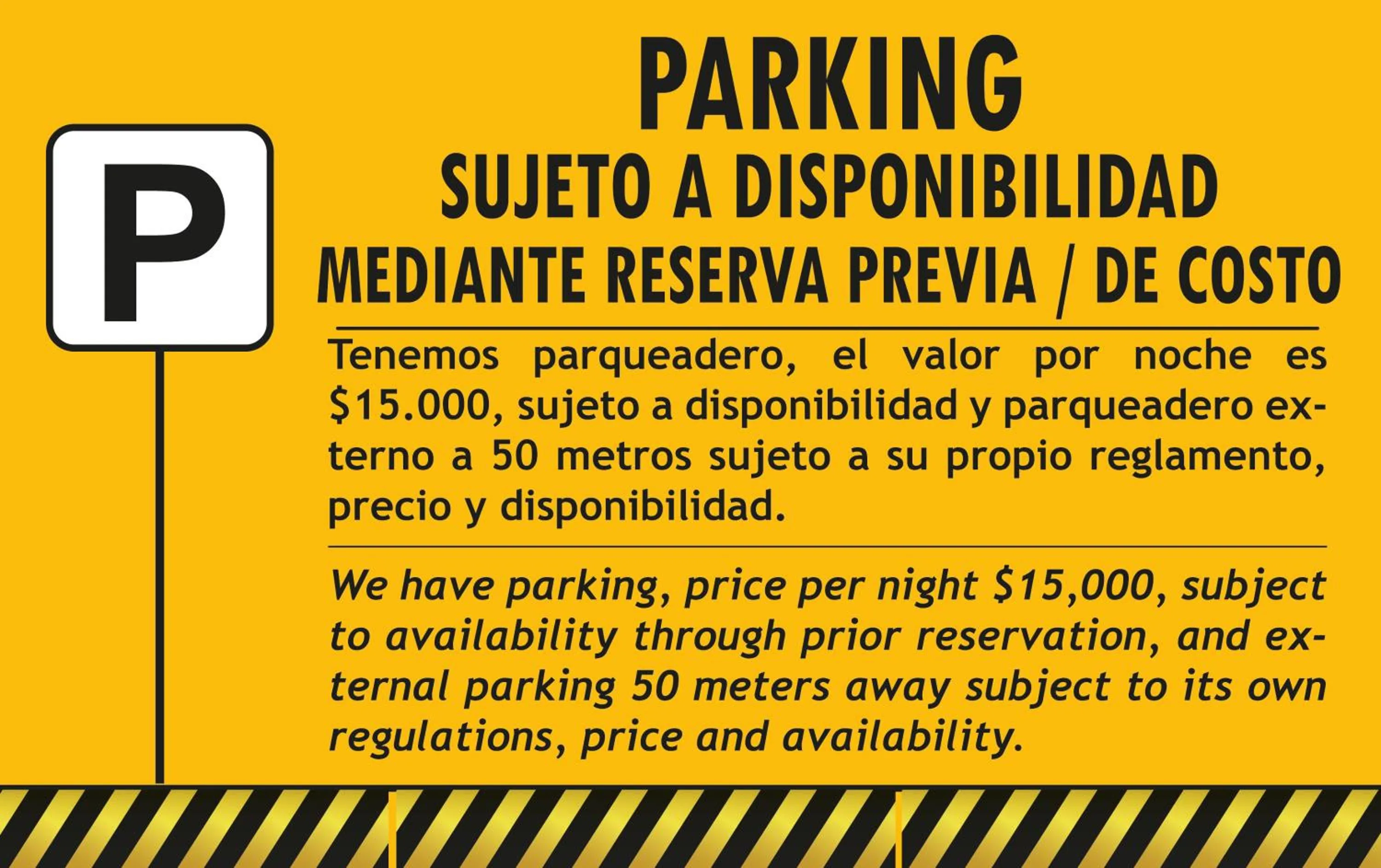 Parking in Laureles Guest House LGH Hotel