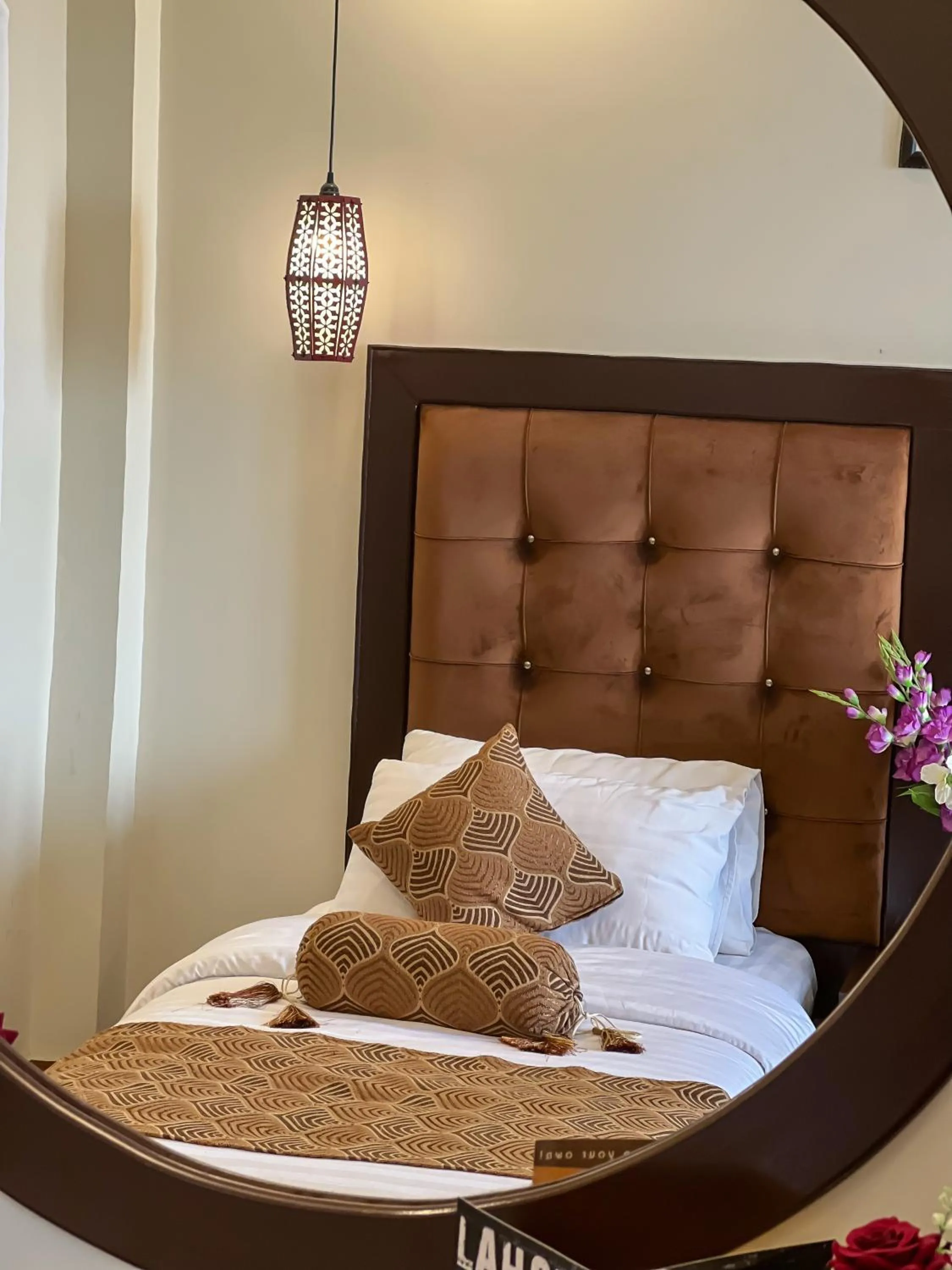 Decorative detail, Bed in Hotel One Swat