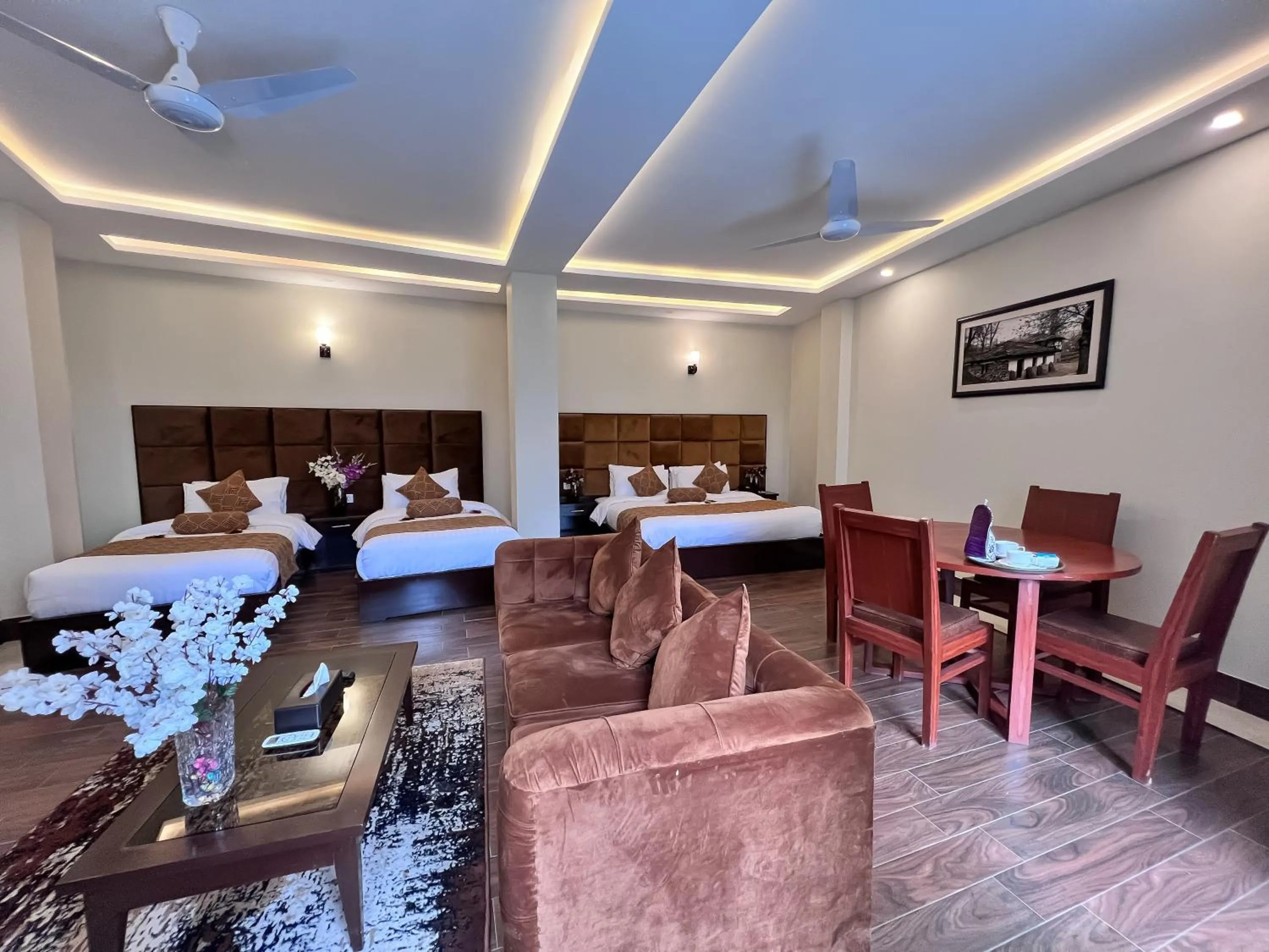 Seating area in Hotel One Swat