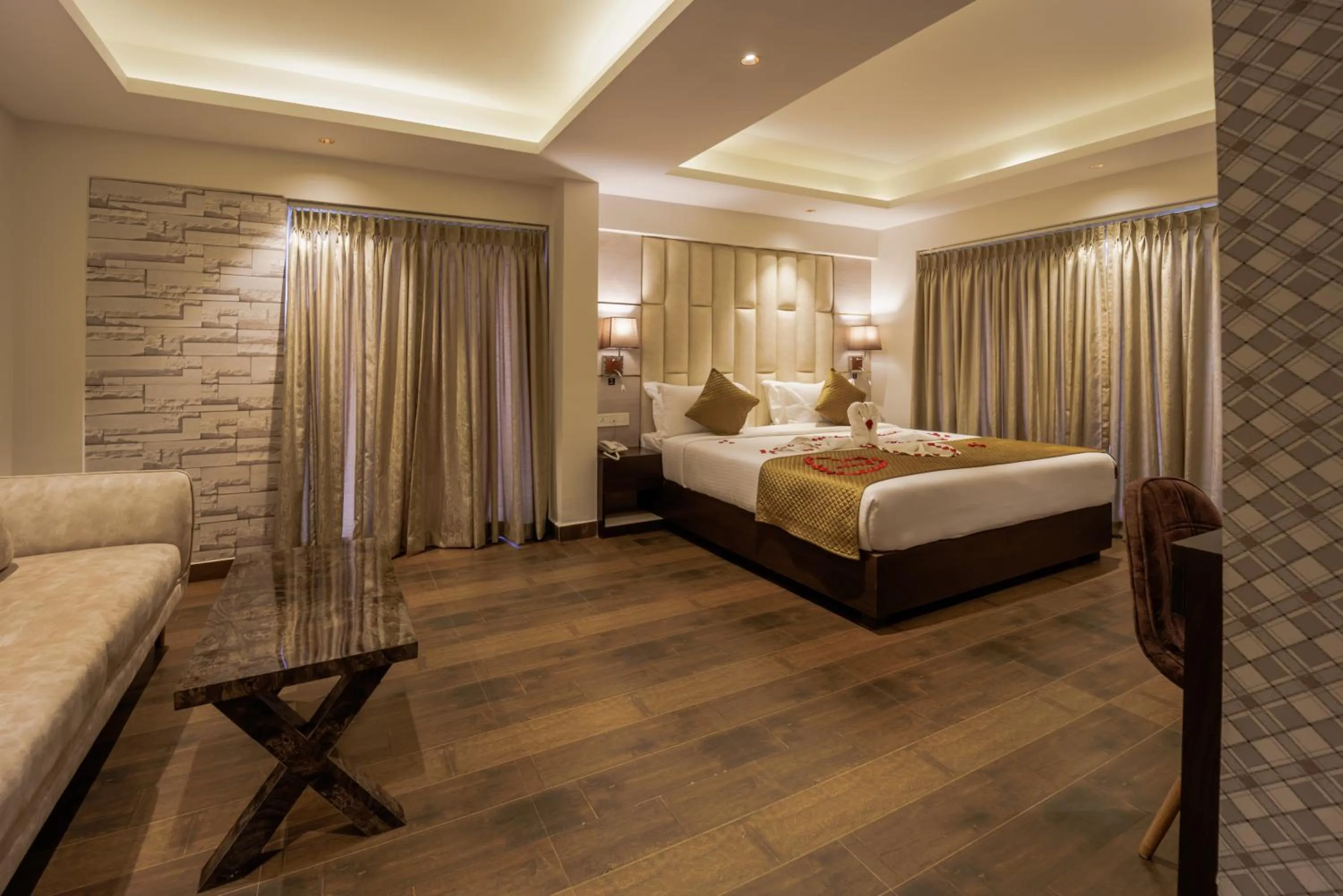 Seating area, Bed in Casa De Katson