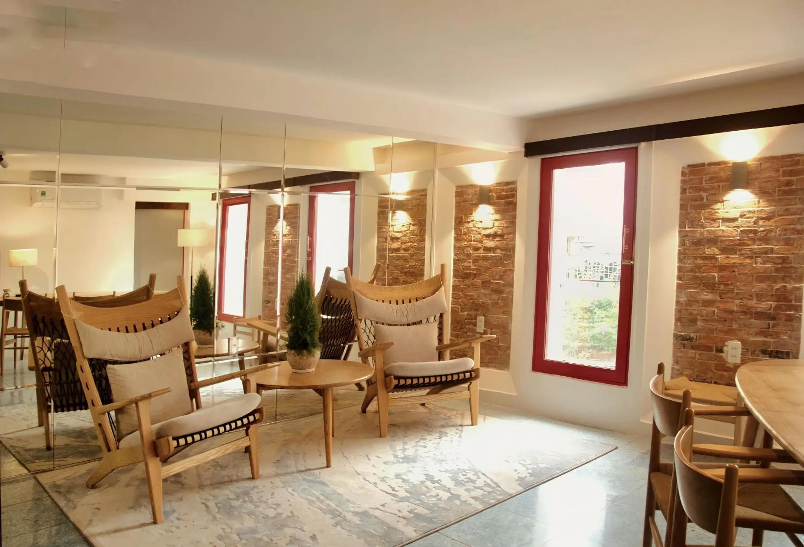 Lobby or reception in Leiden Homestay&Cafe'