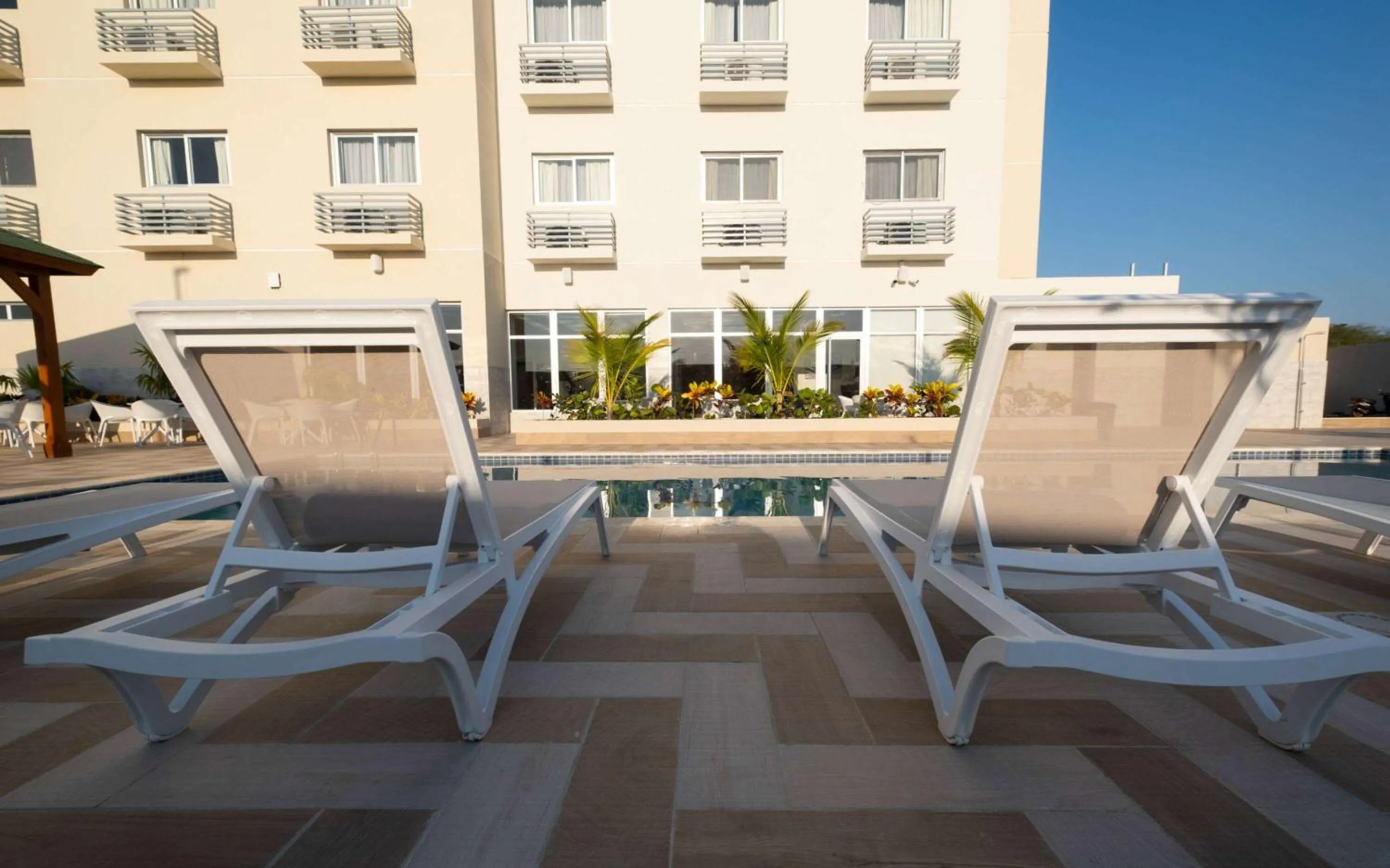 Pool view in Super 8 by Wyndham Manzanillo