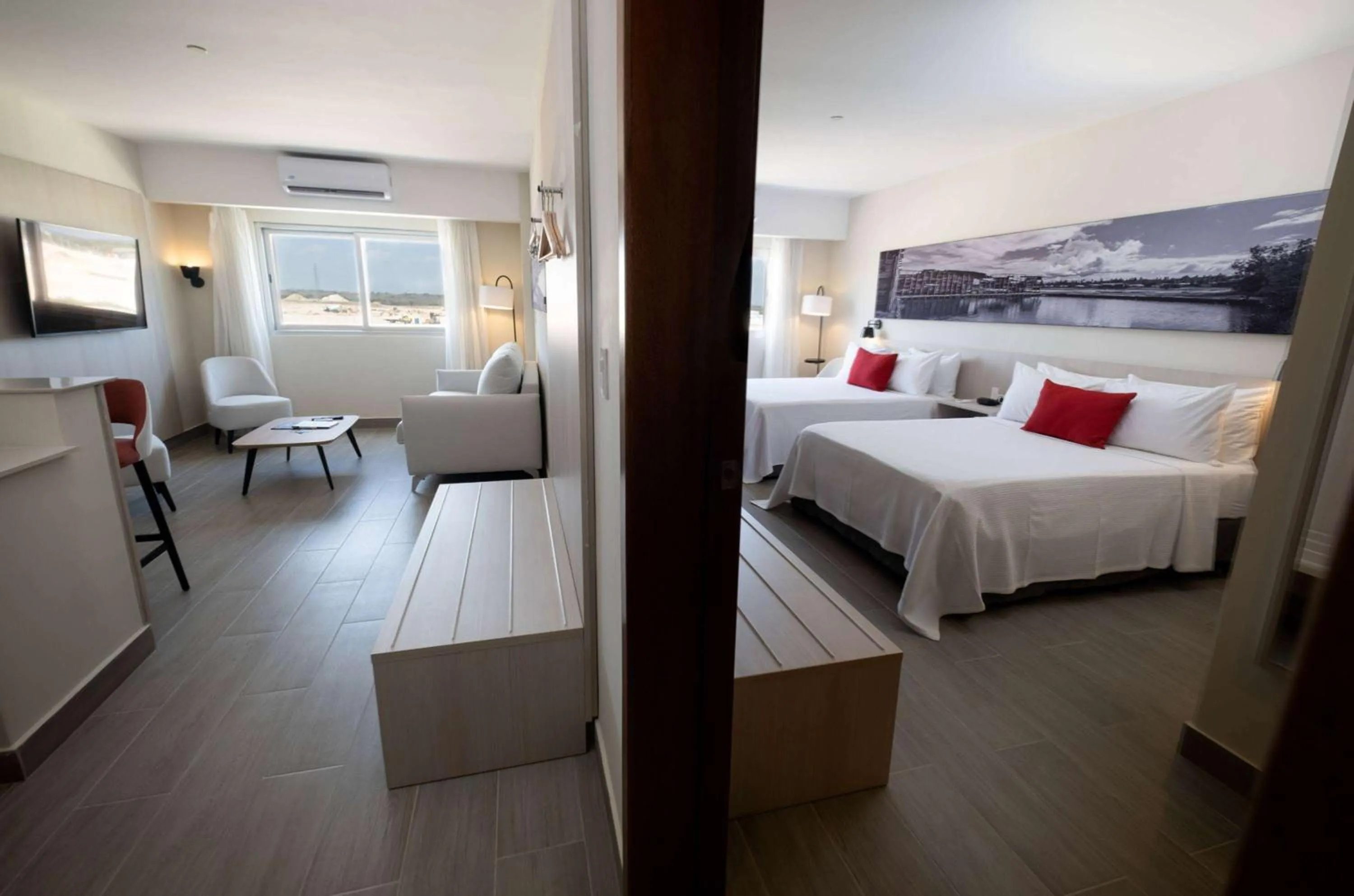 Bed in Super 8 by Wyndham Manzanillo