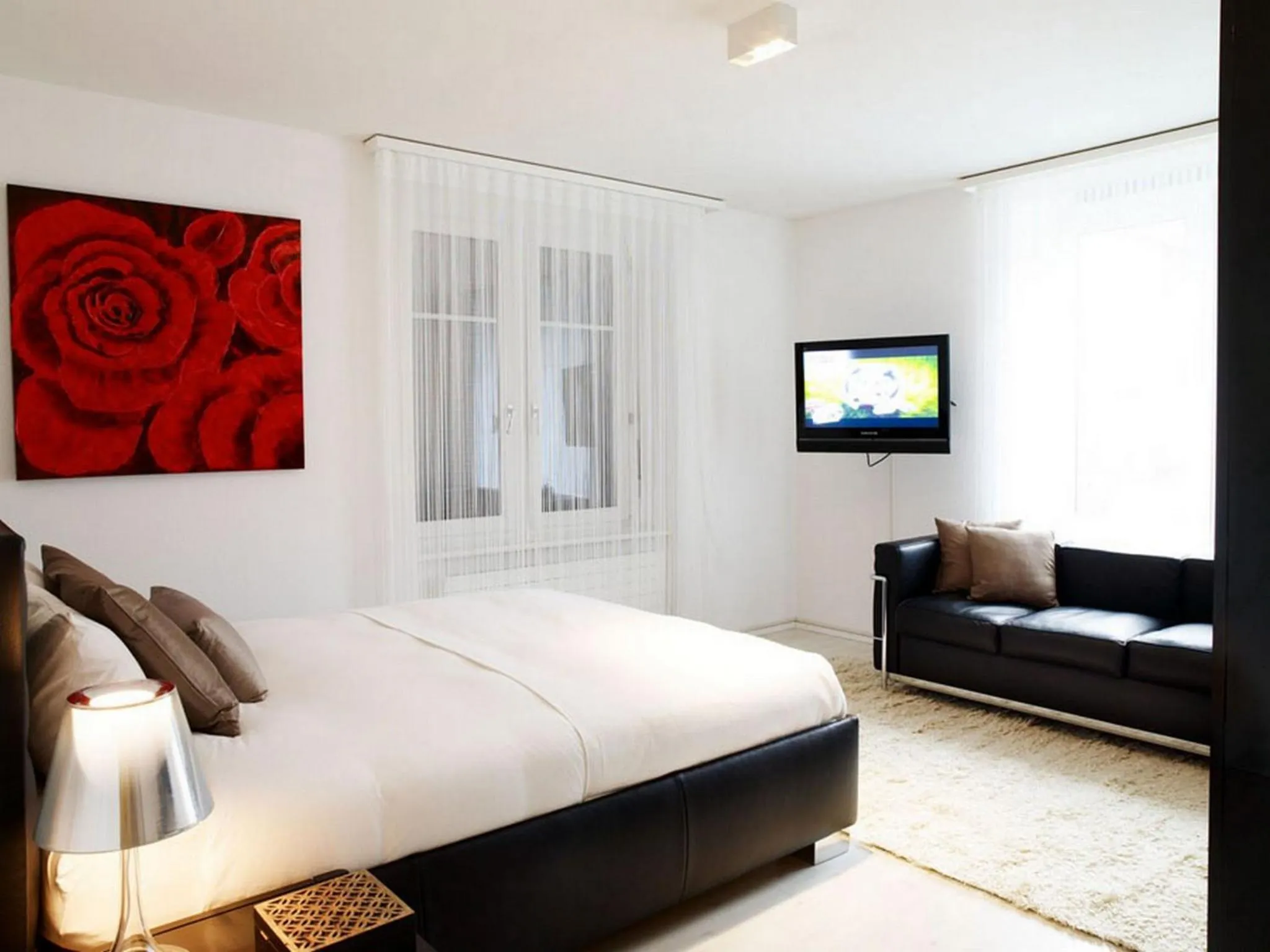 Bedroom, Bed in VISIONAPARTMENTS Cramerstrasse 8-12 - contactless check-in