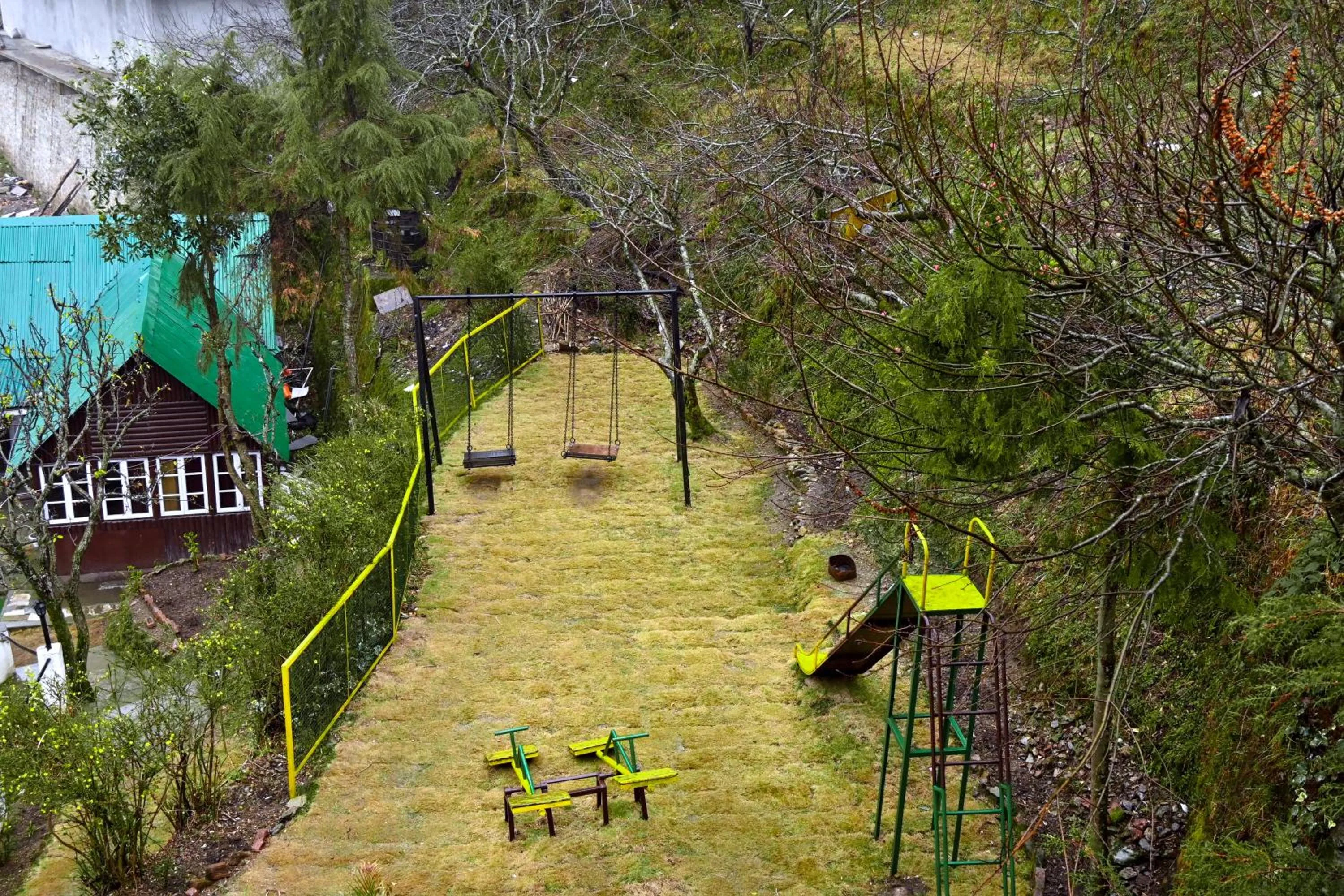 Children play ground in Kumaon Roop Resort Near Neem Karoli Temple