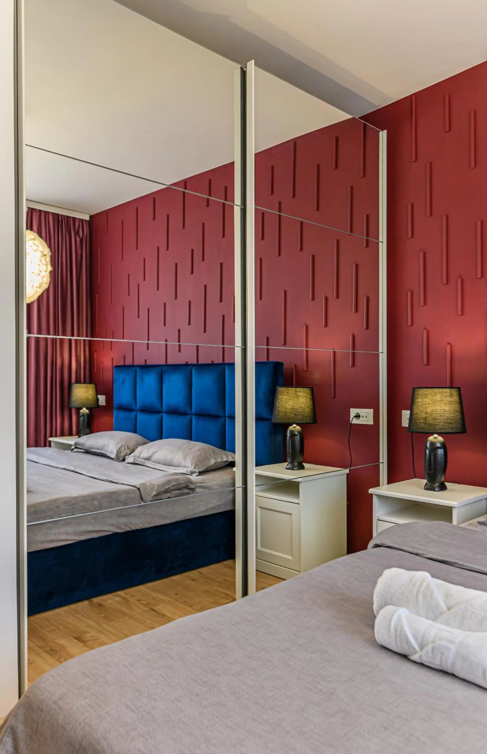 Bed in MoHost Blue Moon Apartments