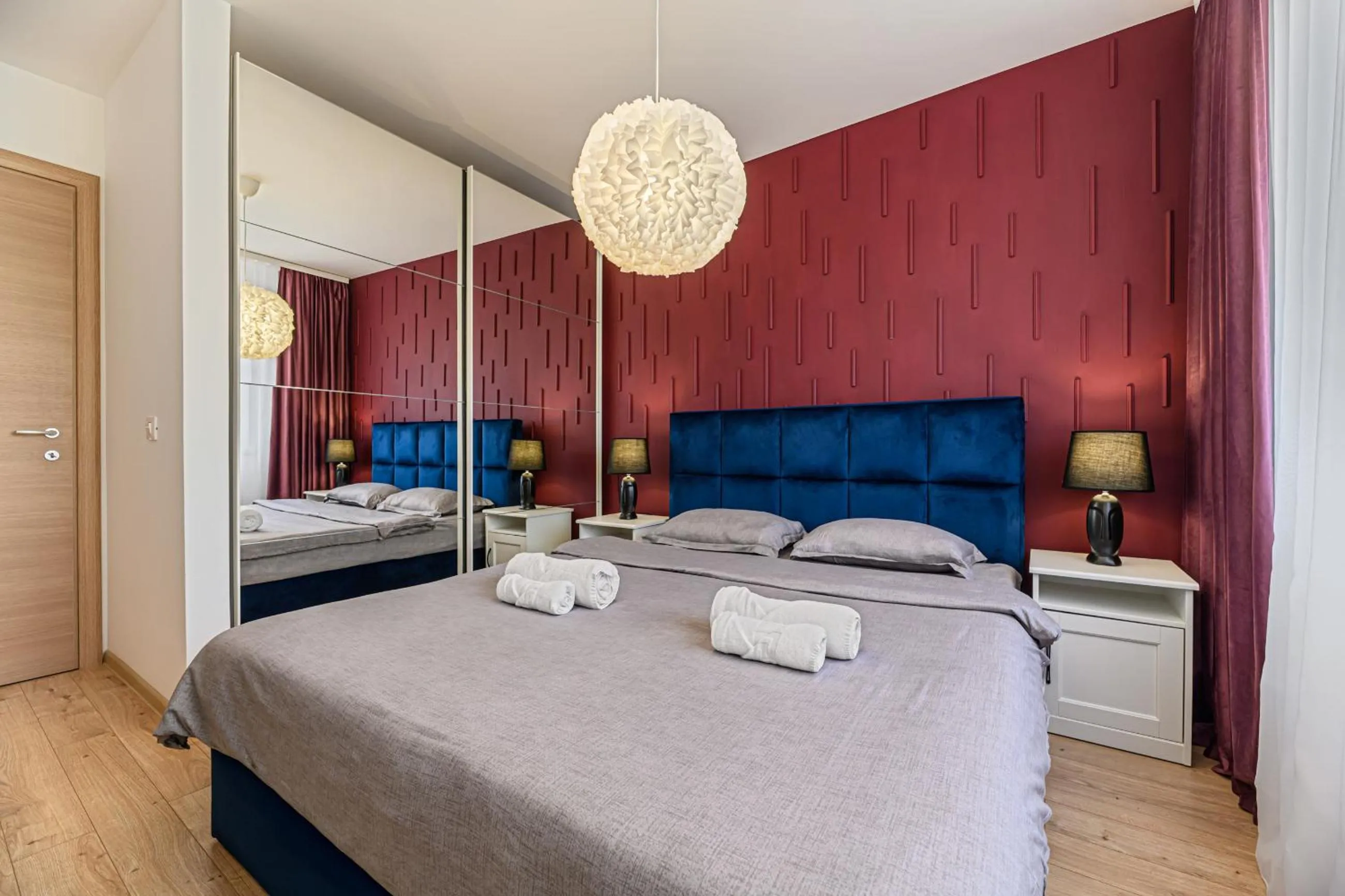 Bed in MoHost Blue Moon Apartments