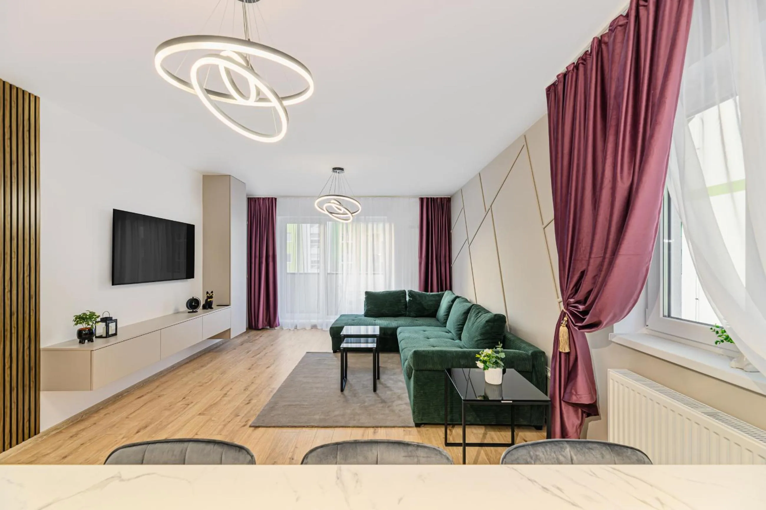Living room in MoHost Blue Moon Apartments