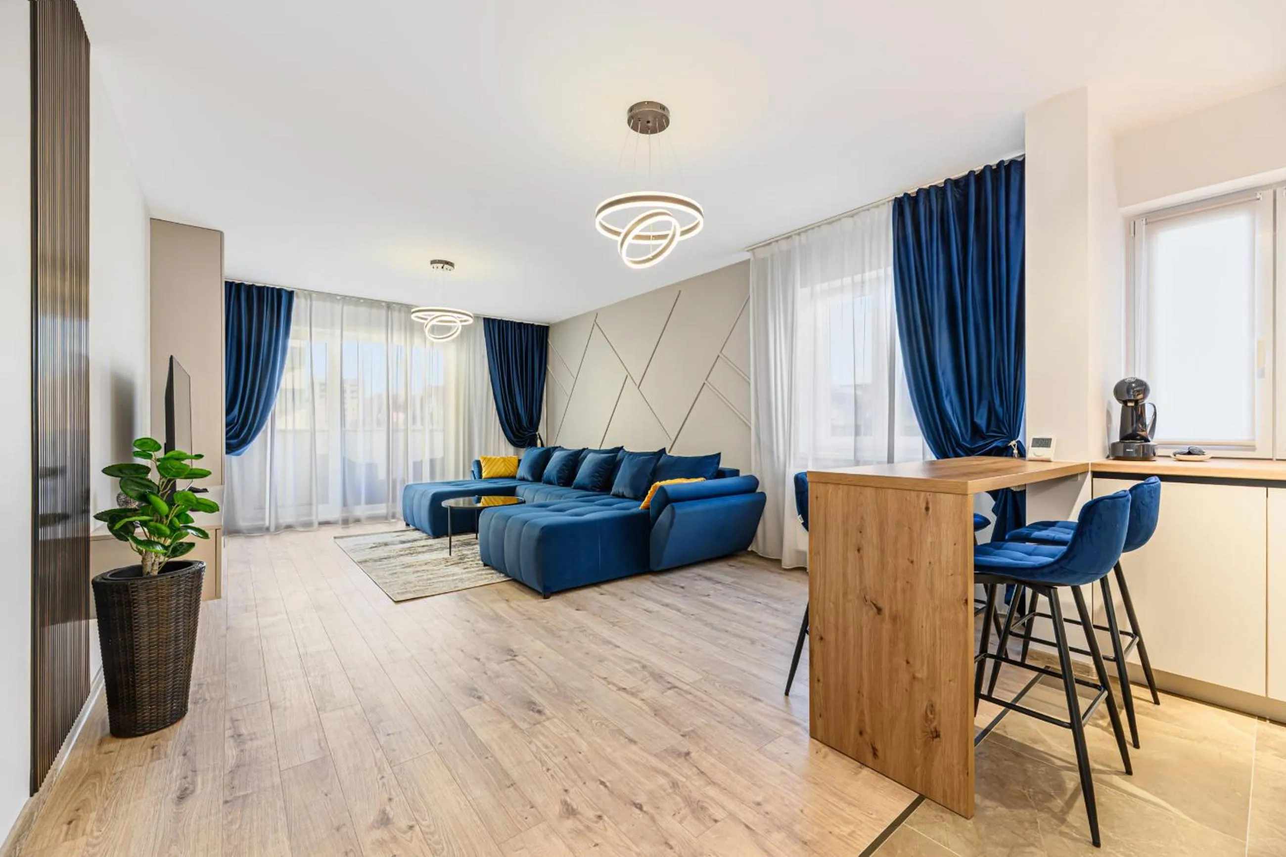 Living room in MoHost Blue Moon Apartments