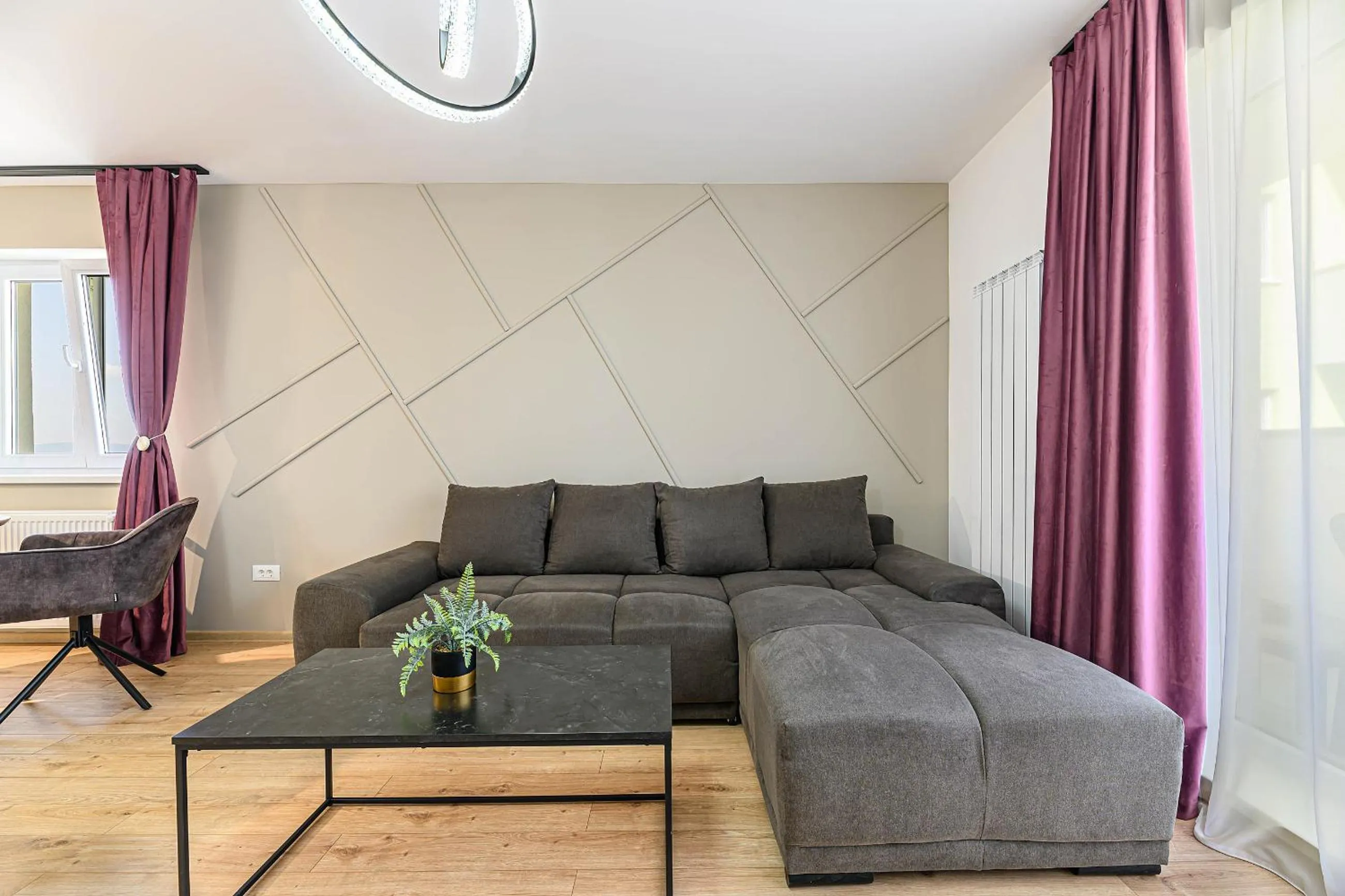 Living room in MoHost Blue Moon Apartments