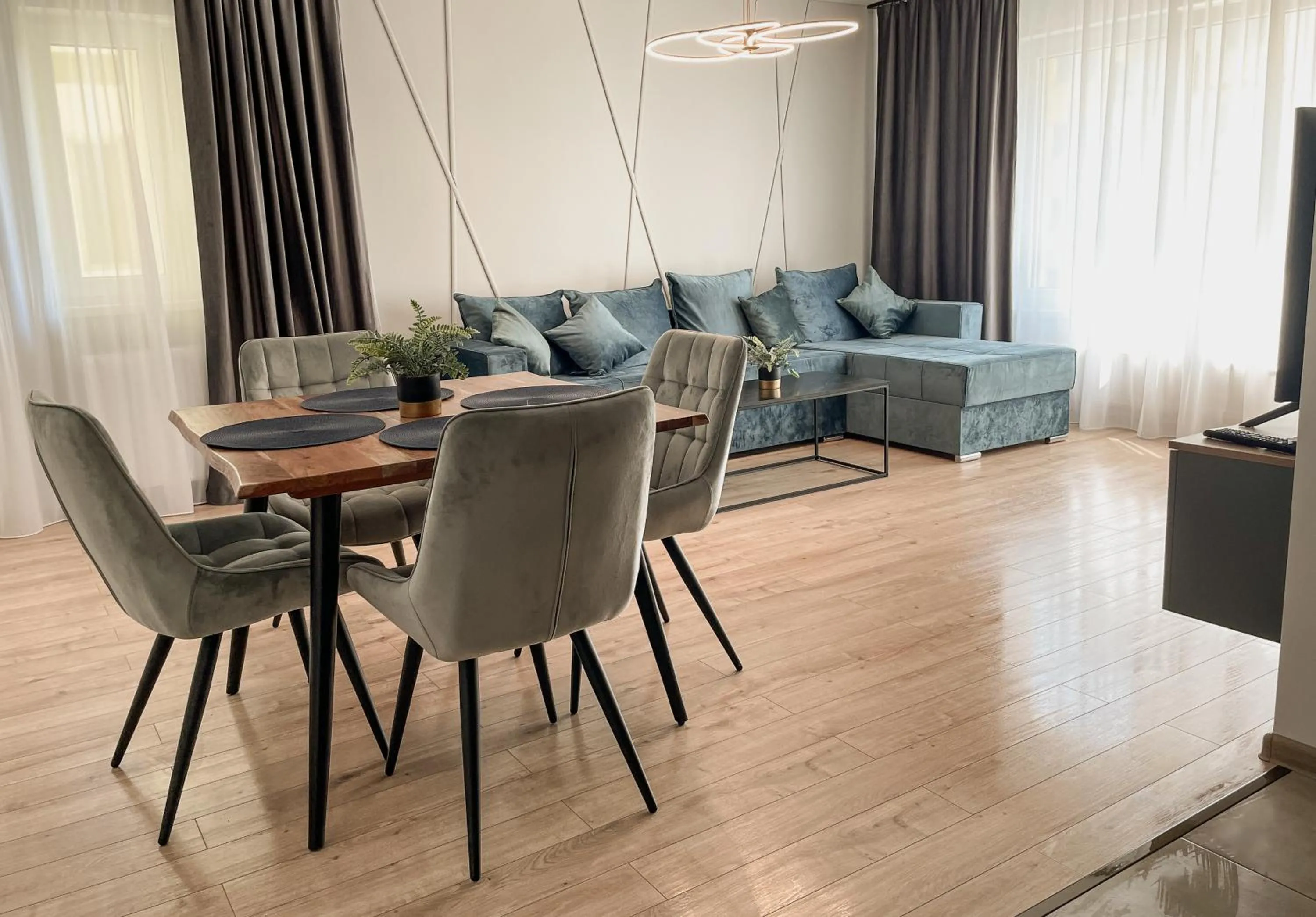 Living room in MoHost Blue Moon Apartments