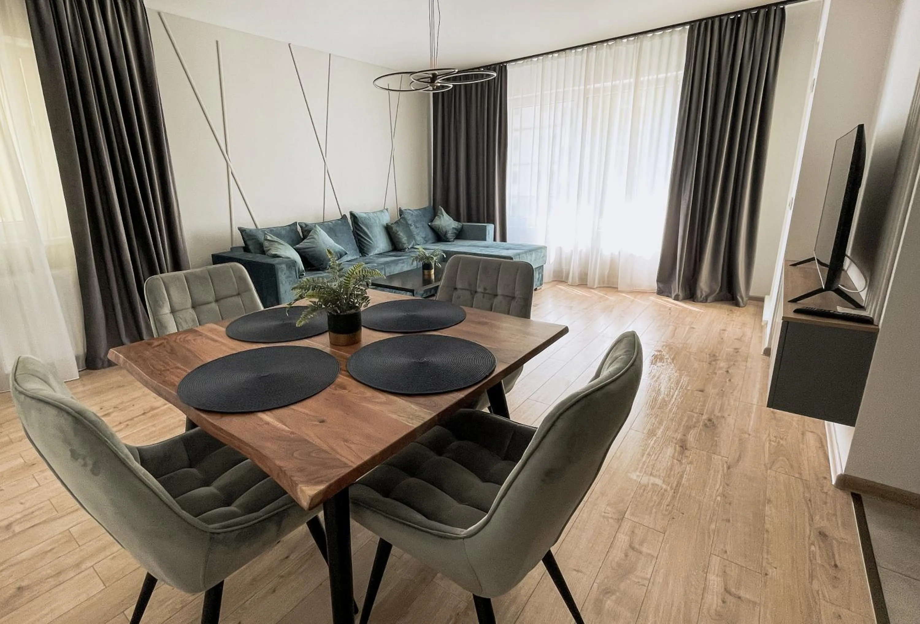 Seating area in MoHost Blue Moon Apartments