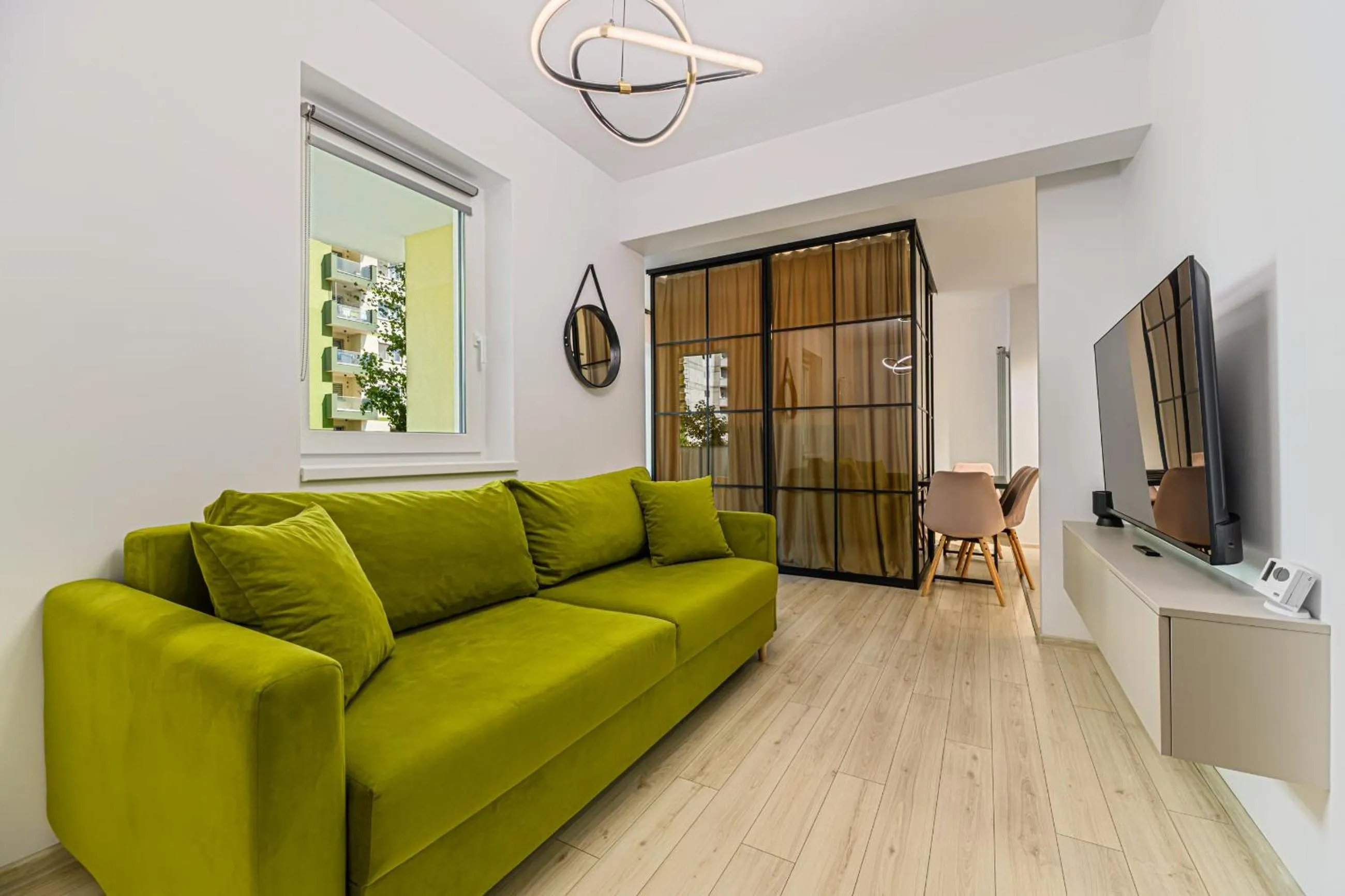 Living room in MoHost Blue Moon Apartments