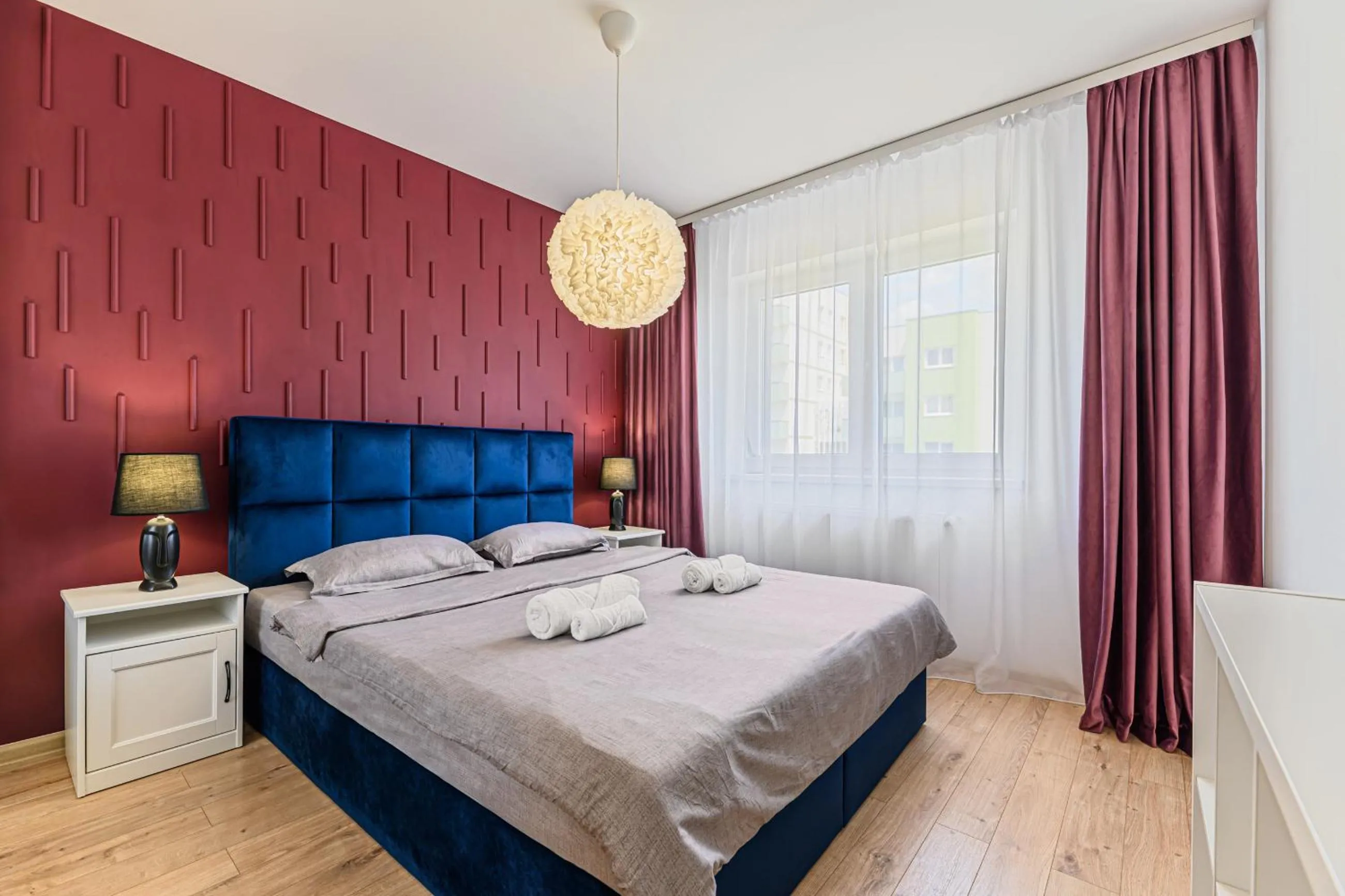 Bed in MoHost Blue Moon Apartments
